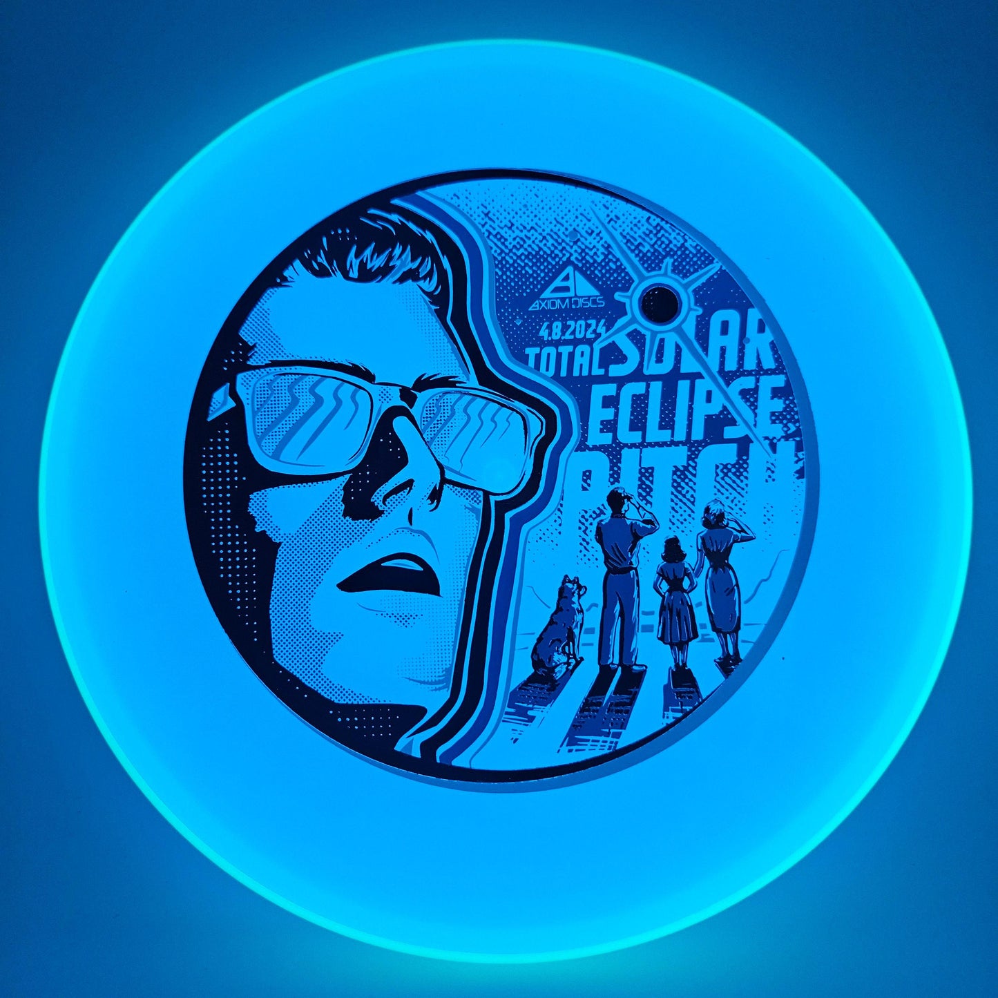 #4807 158g Glow / Blue / Green, Solar Eclipse Total Eclipse Pitch