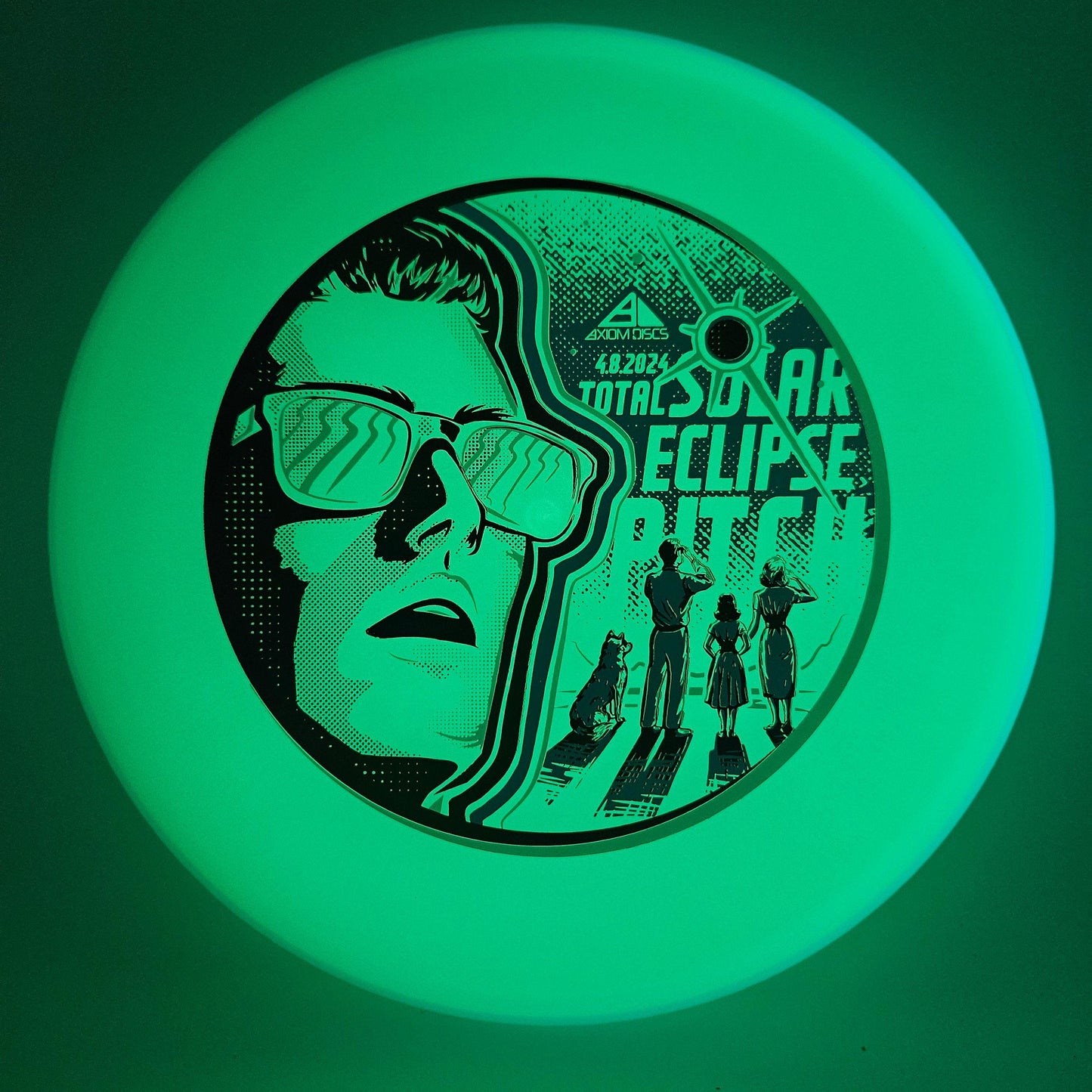 #4836 157g Glow / Green / Aqua, Solar Eclipse Total Eclipse Pitch