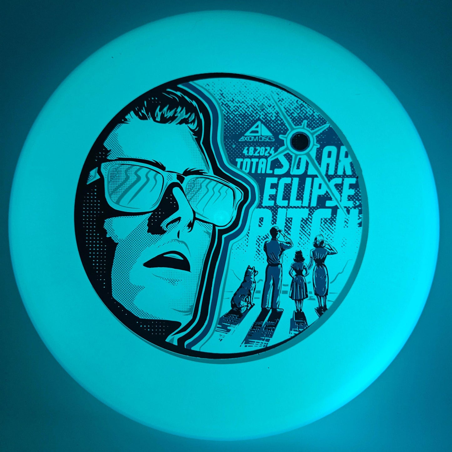 #4817 158g Glow / Aqua / Purple , Solar Eclipse Total Eclipse Pitch