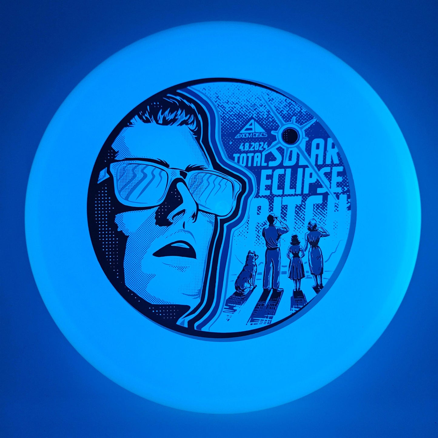 #4813 157g Glow / Blue / Aqua, Solar Eclipse Total Eclipse Pitch