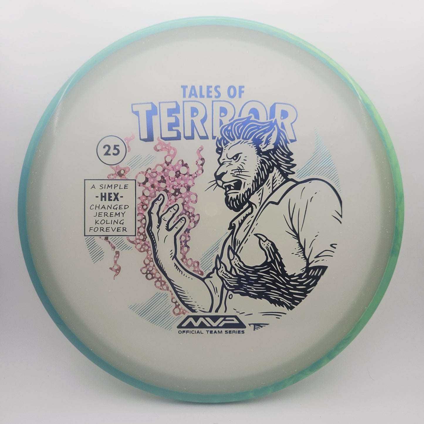 #15501 176g Teal / Blue Glow, Tales of Terror - Halloween 2025 - Jeremy Koling Particle Eclipse Hex