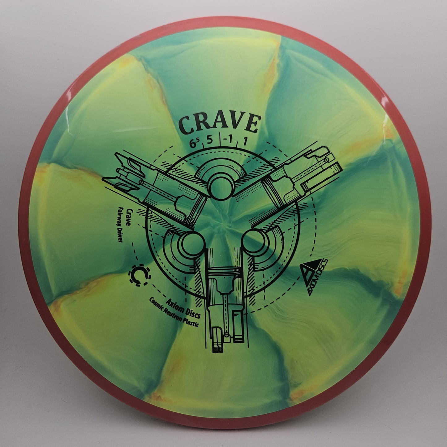 #11082 173g Green / Red Cosmic Neutron Crave