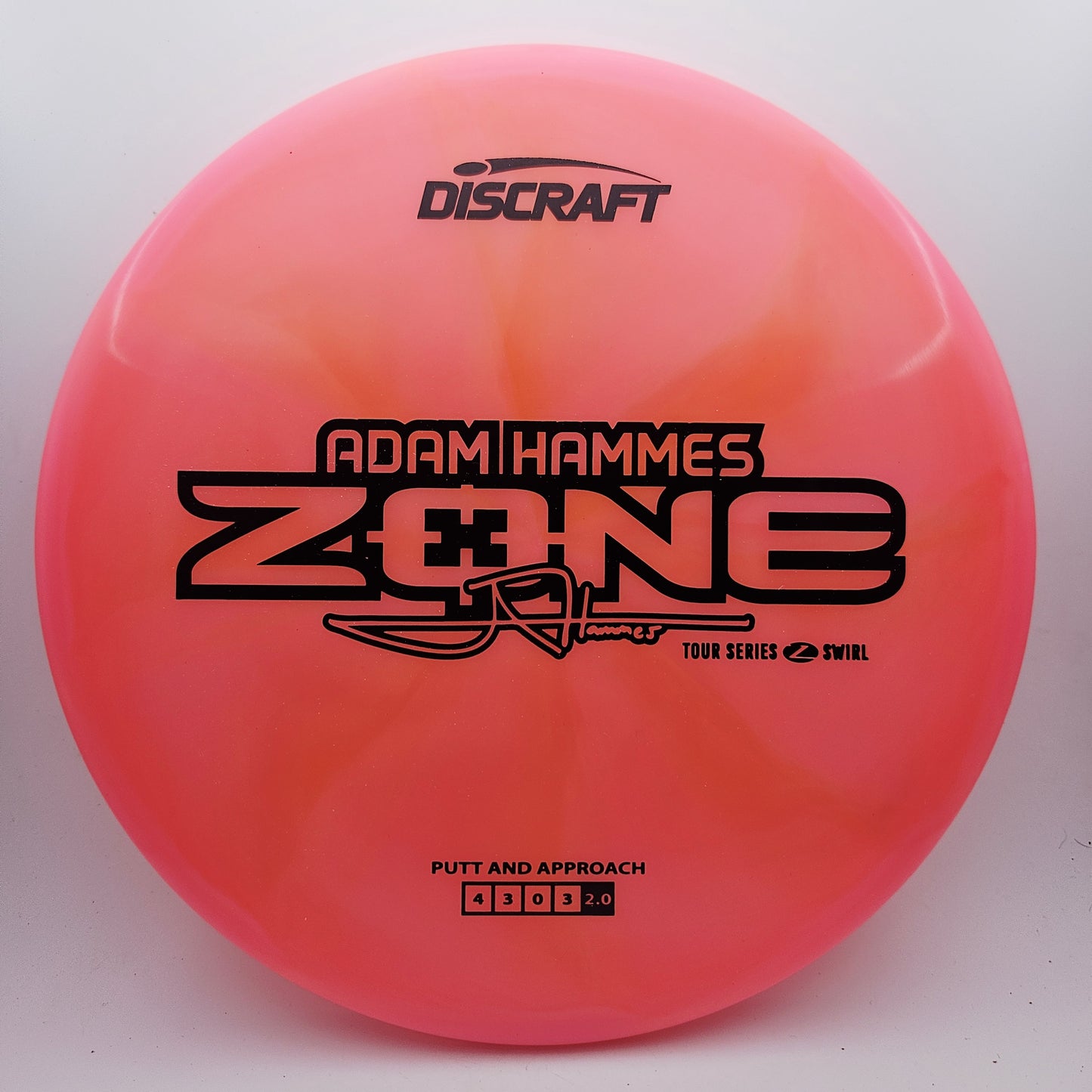 #13578 173-174g Pink, Adam Hammes Tour Series Z Swirl Zone