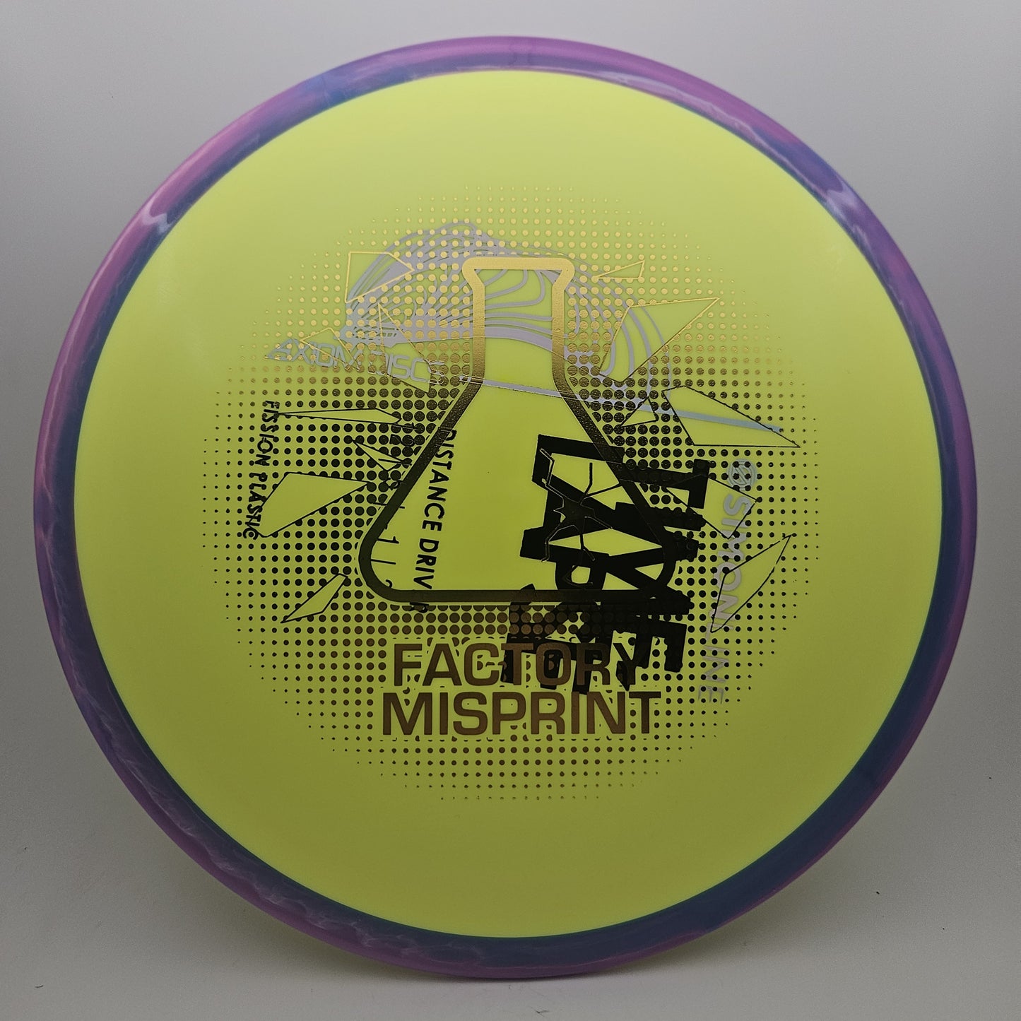 #9643 157g Yellow / Purple, Misprint Fission Time-Lapse - Misprint