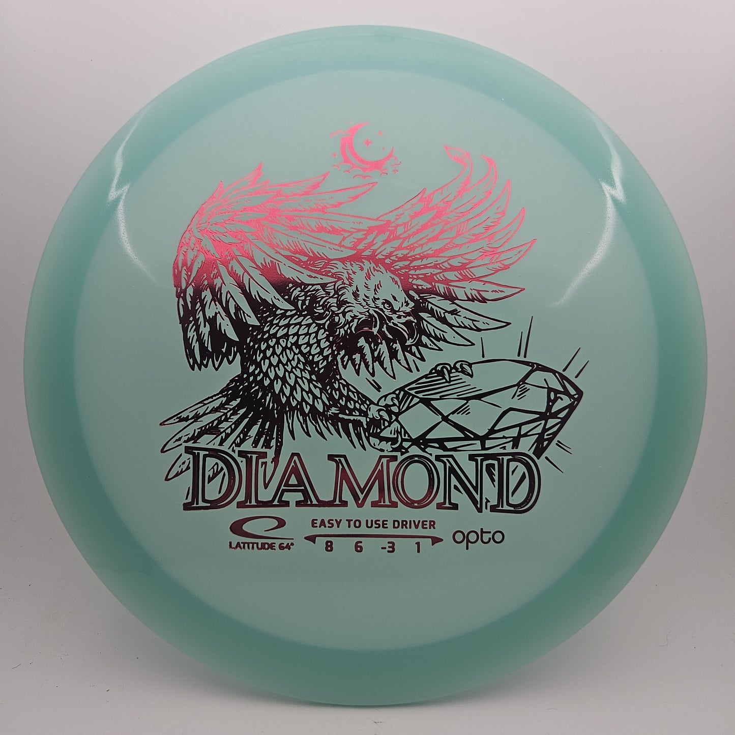 #9347 156g Blue Opto Moonshine Diamond