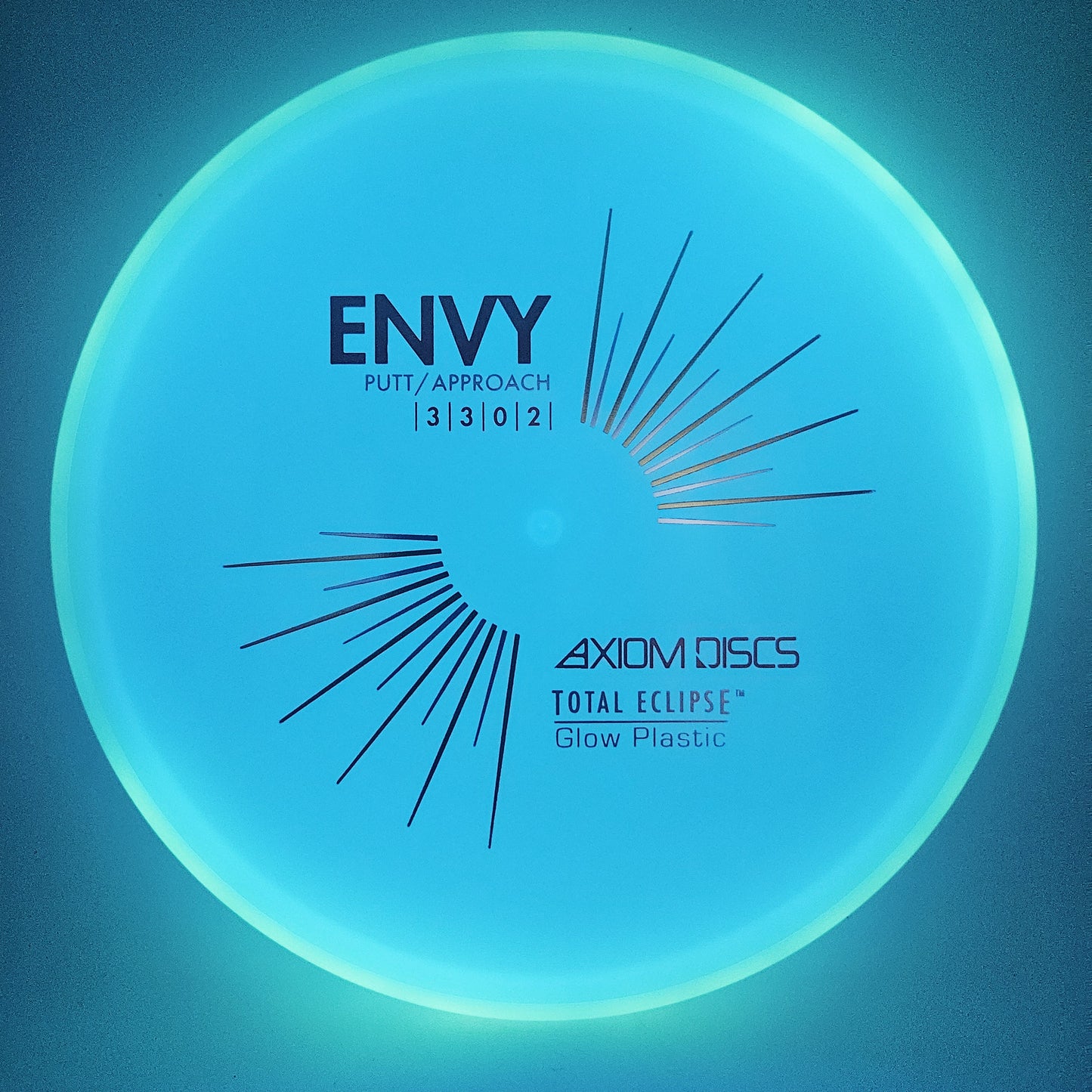 #16585 172g Blue Plate / Green Rim Total Eclipse Envy