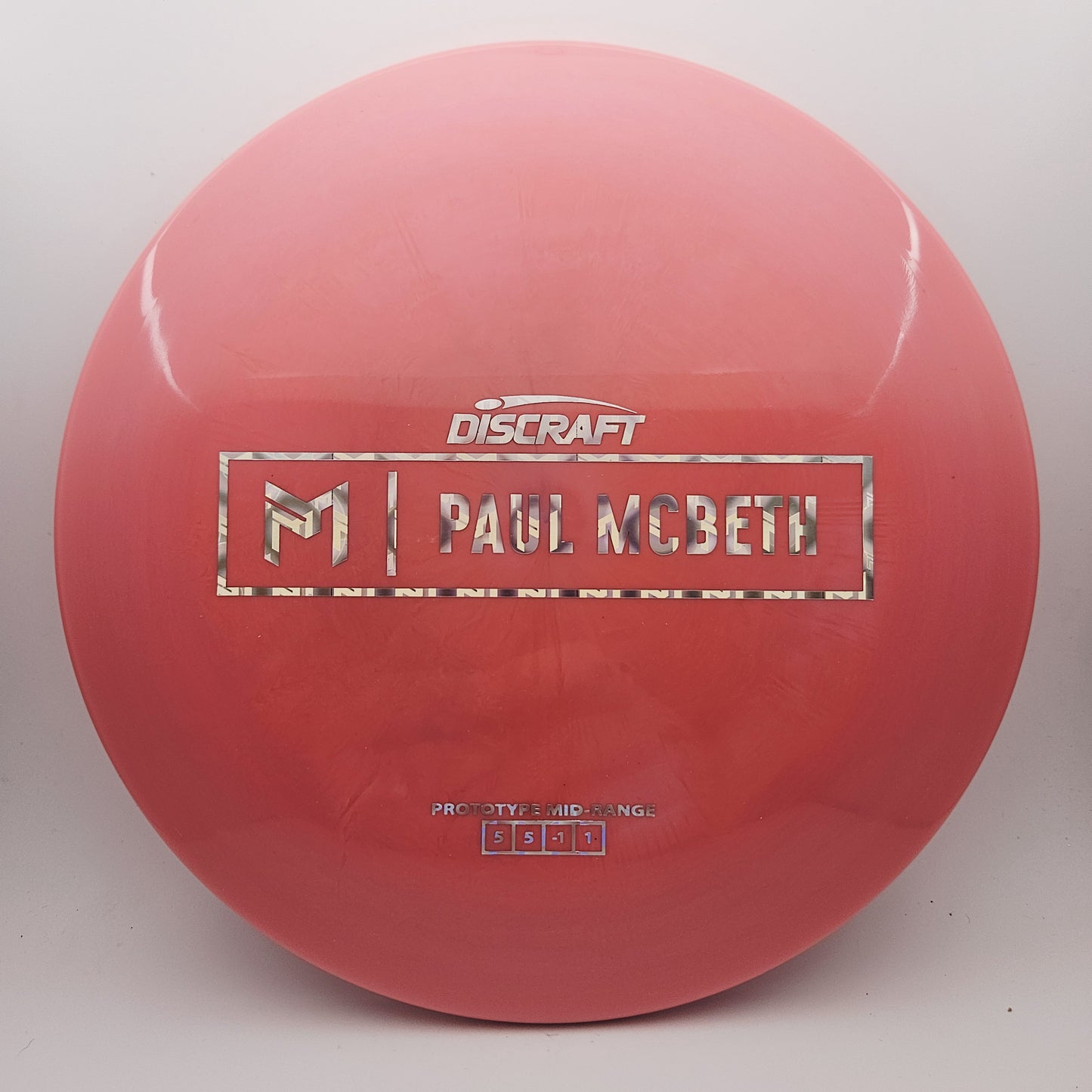 #15463 170-172g Pink, Paul McBeth Foil, Prototype ESP Malita