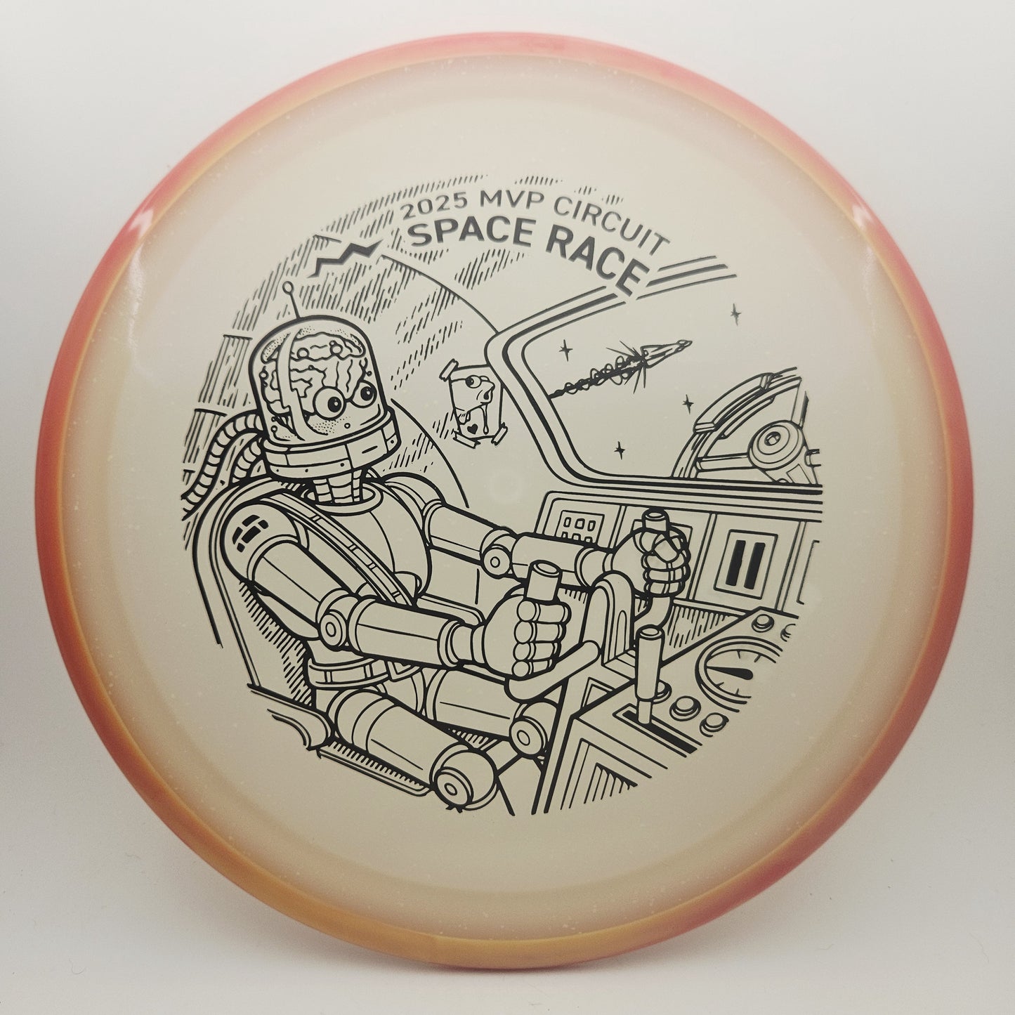 #17058 173g Red / Blue Glow, Space Race 2025 Particle Eclipse Crave