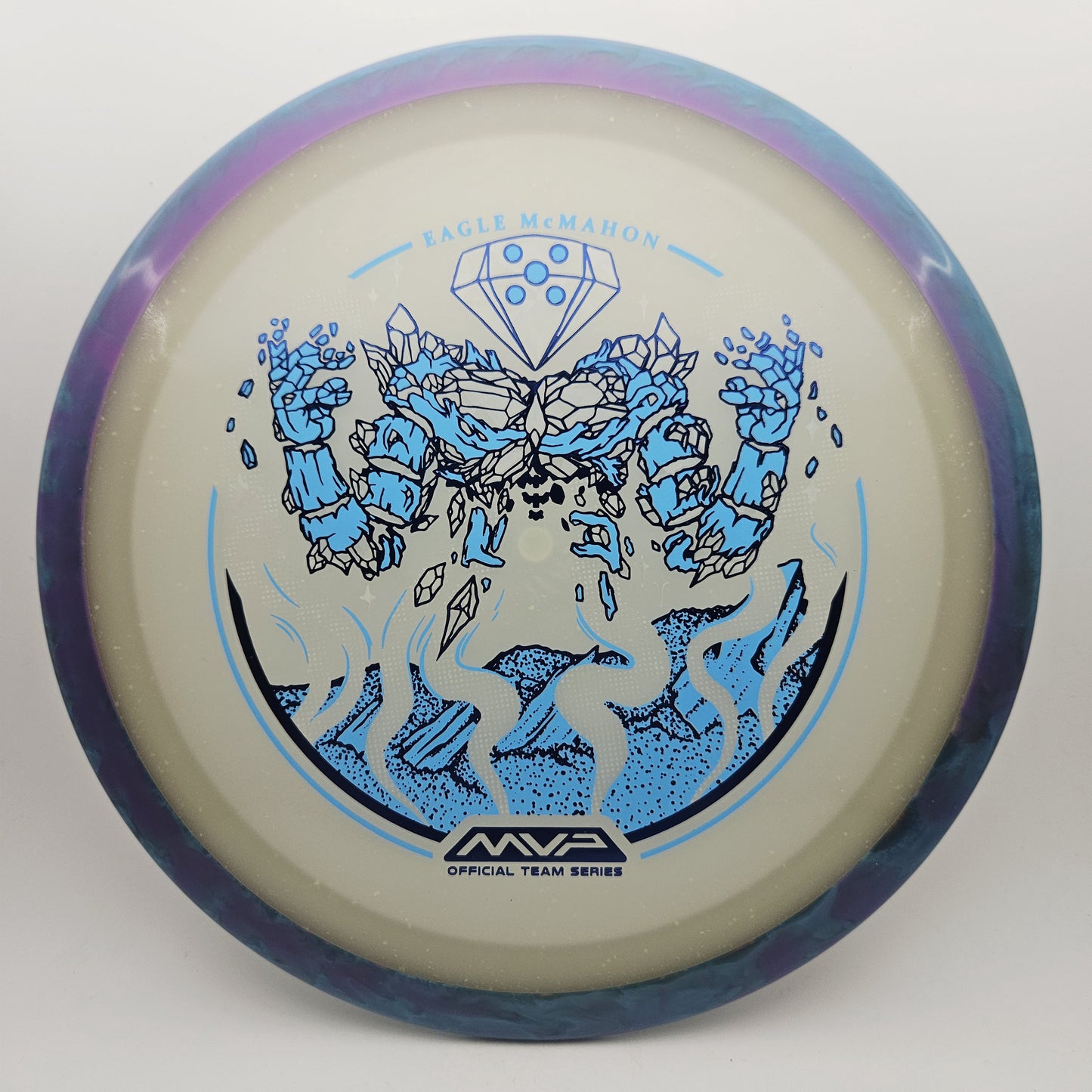 #16366 174g Purple / Blue / Blue Glow, Eagle McMahon Tour Series Particle Eclipse Thrill