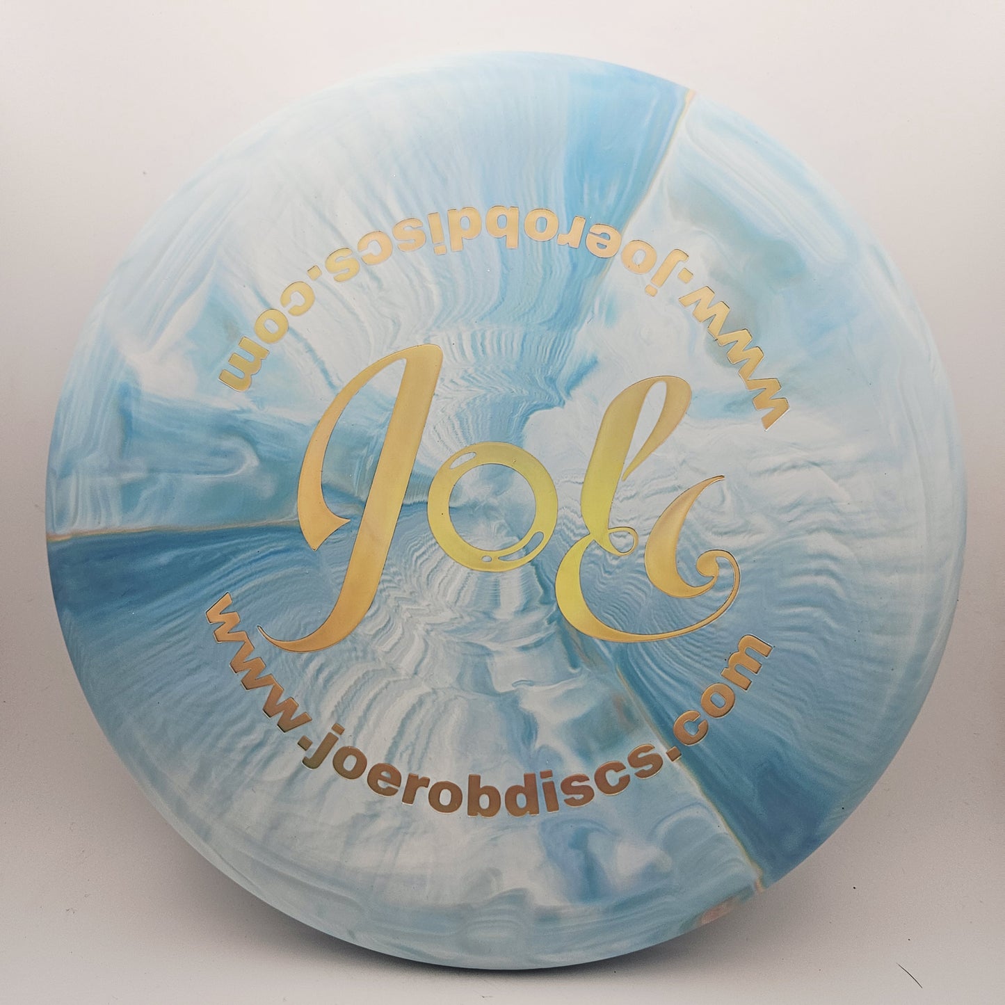 #15292 173-174g Blue, Gold Foil, JRDG JRDG CT Swirl Luna