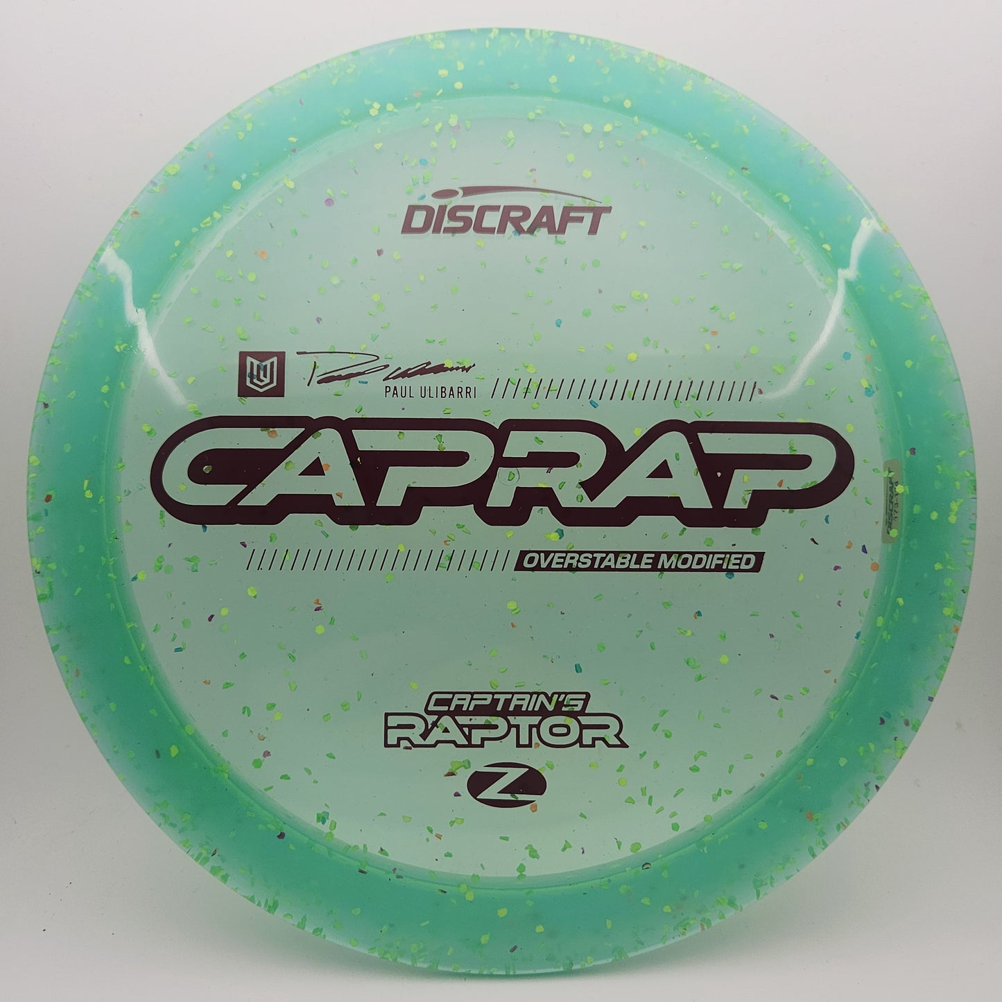#18183 173-174g Green, Paul Ulibarri 2026 Z Confetti Captain's Raptor - Paul Ulibarri 2026