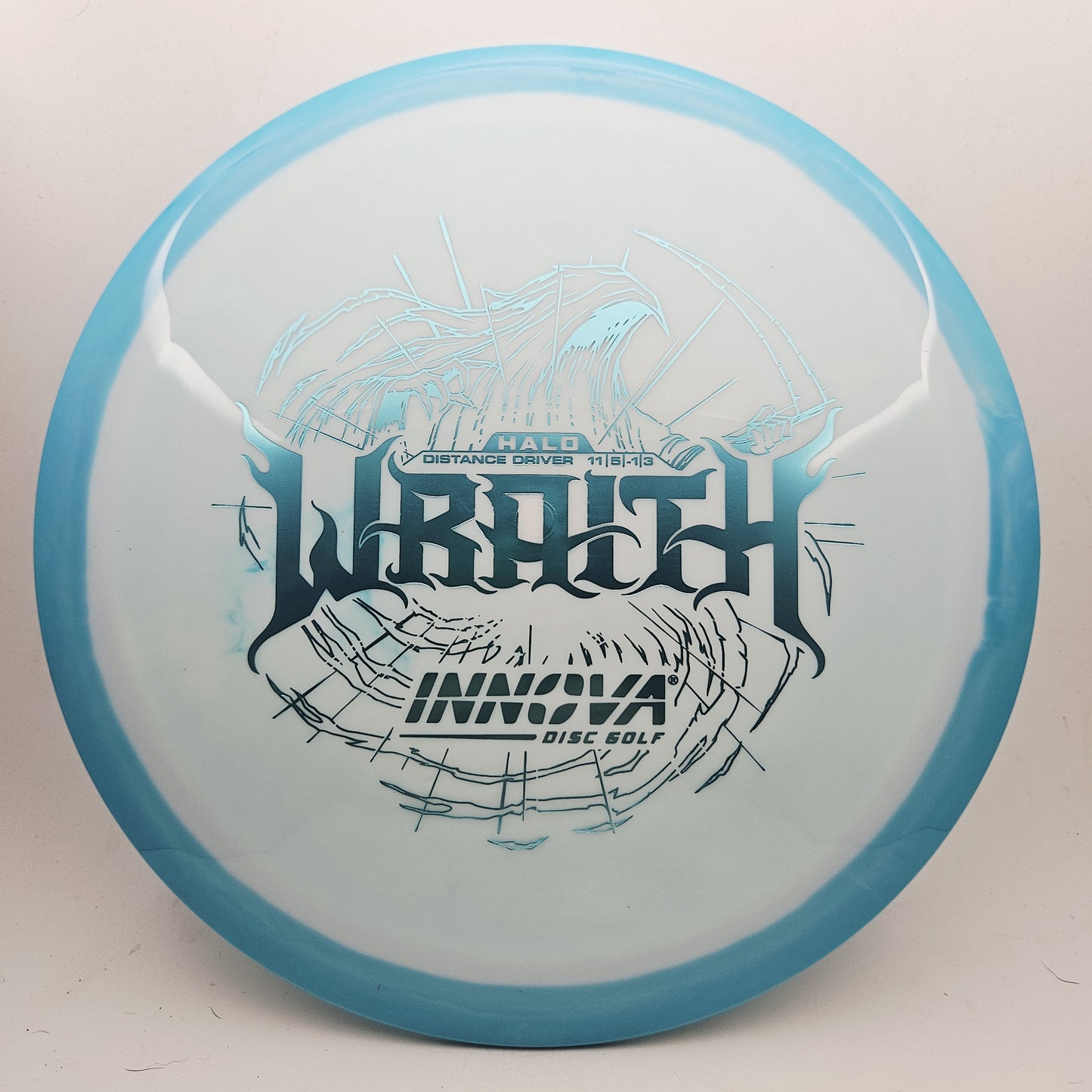 #19674 173-5g White / Blue Halo Star Wraith