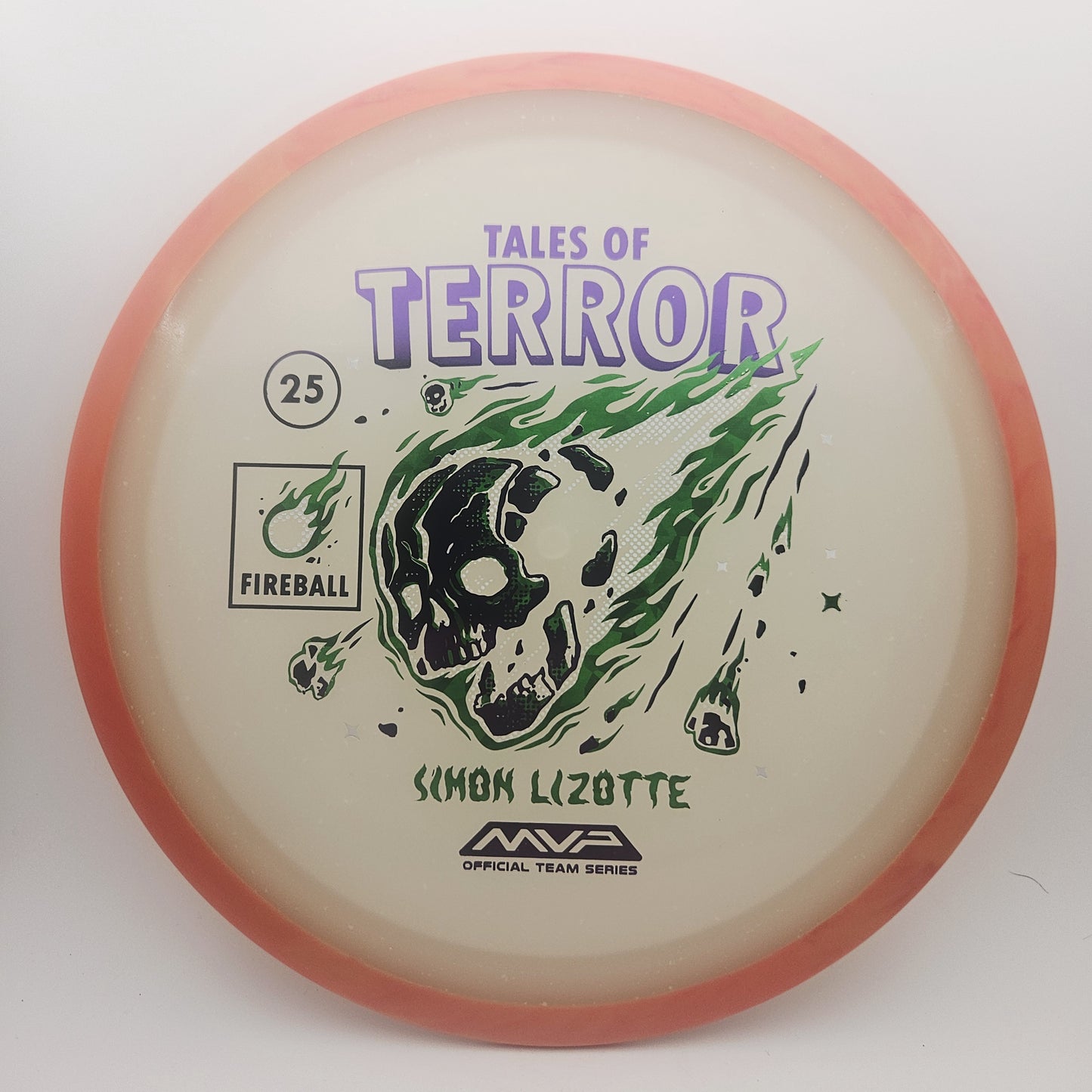 #15524 173g Orange / Blue Glow, Tales of Terror - Halloween 2025 - Simon Lizotte Particle Eclipse Fireball