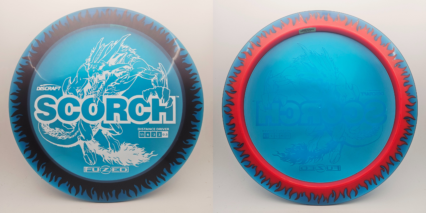 #17739 173-174g Blue / Red, Flames FuZed Scorch - Flames