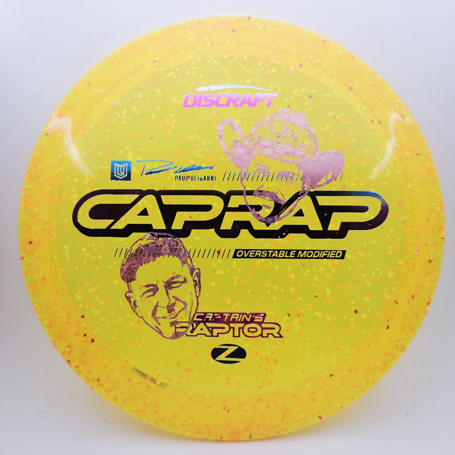 #19632 173-174g Orange, Paul Ulibarri x Brad Hammock Z Confetti Captains Raptor - Paul Ulibarri x Brad Hammock Collab