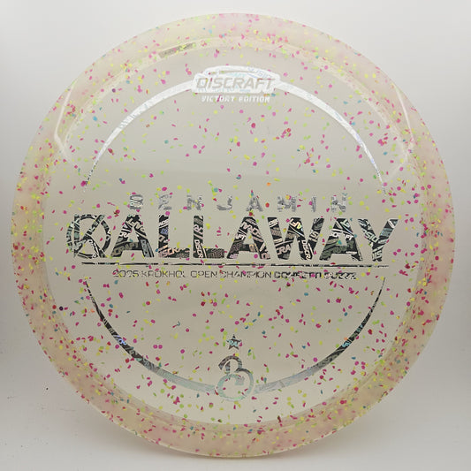 #14468 175-176g Clear, Ben Callaway Krokhol Open Champion Z Confetti Buzzz