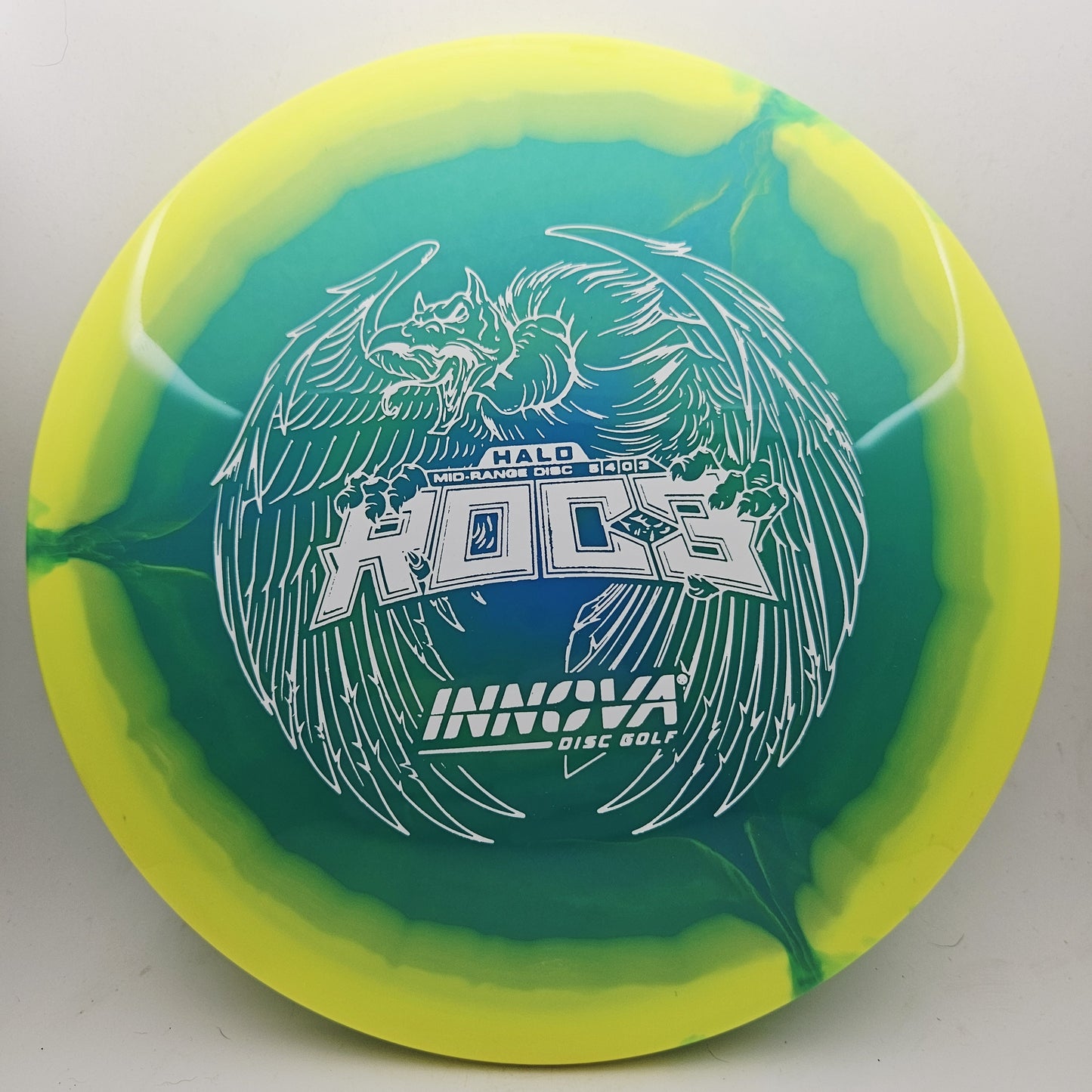 #19654 176g Teal / Yellow Halo Star Roc3