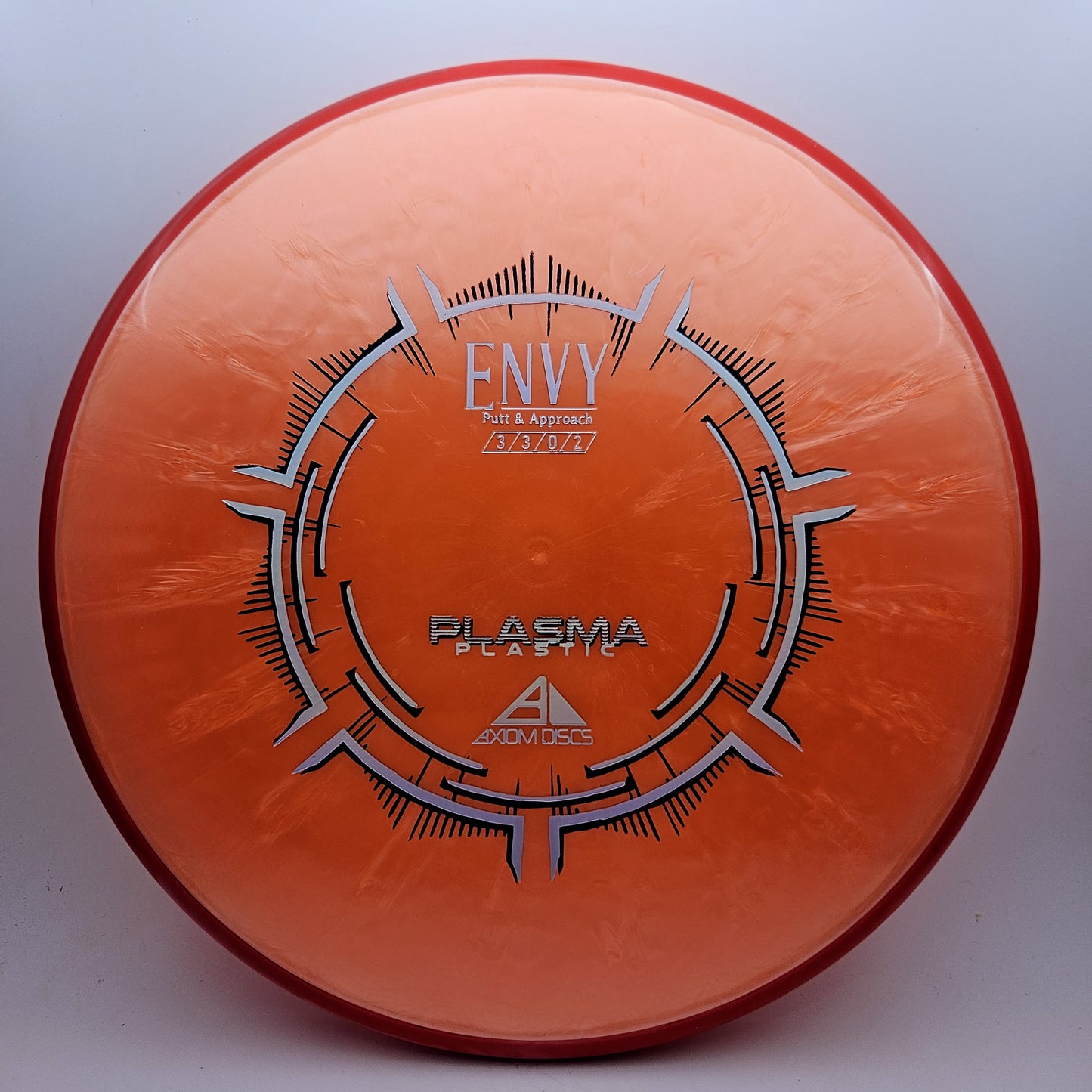 #10385 171g Peach / Red Plasma Envy