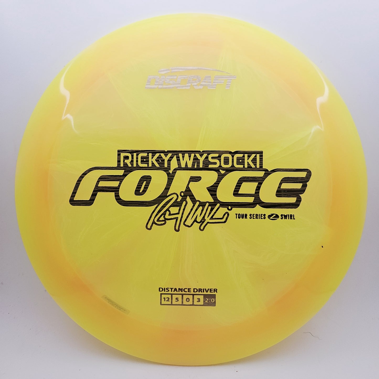 #13127 170-172g Yellow, Ricky Wysocki Tour Series 2025 Z Swirl Force