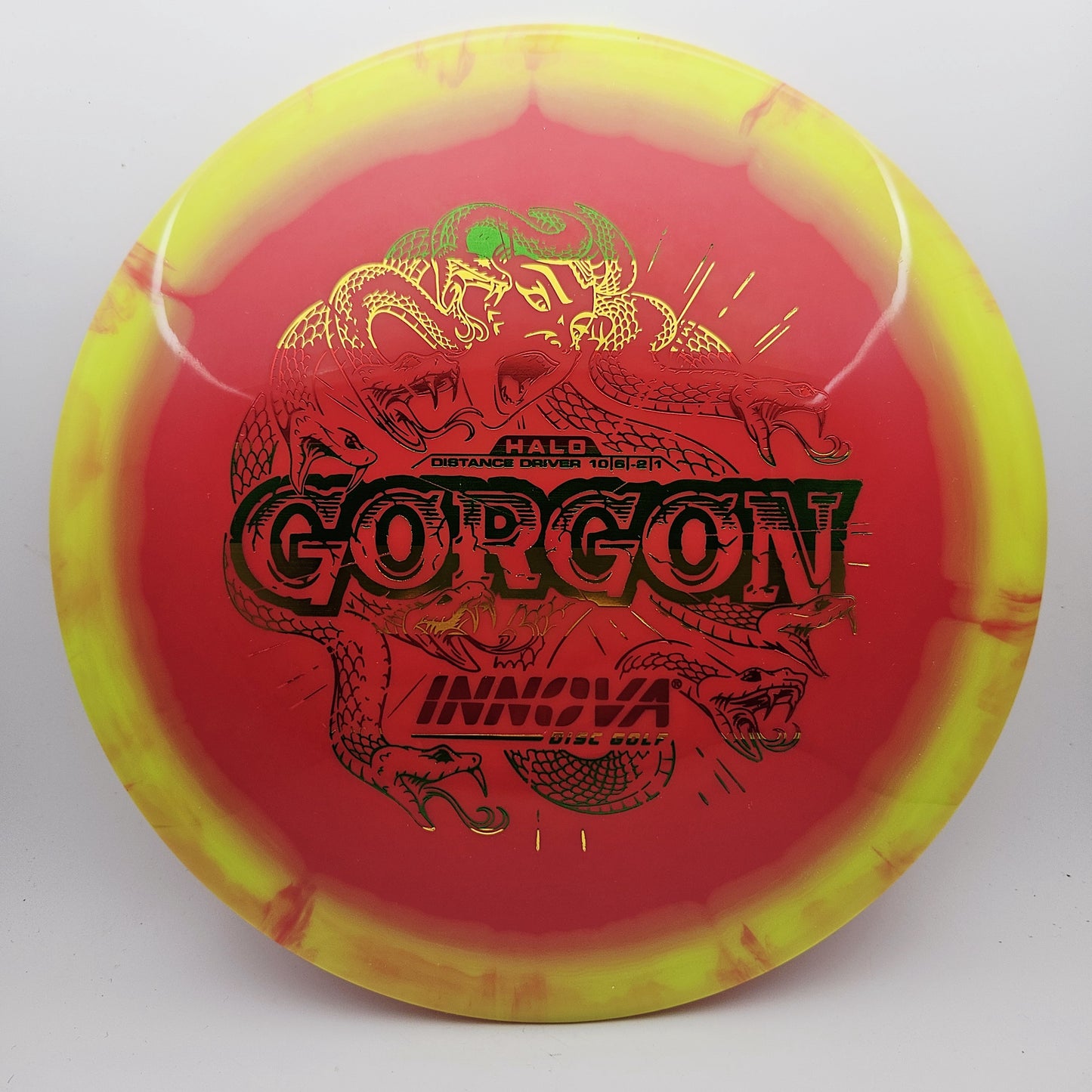 #14369 170g Red / Yellow Halo Star Gorgon