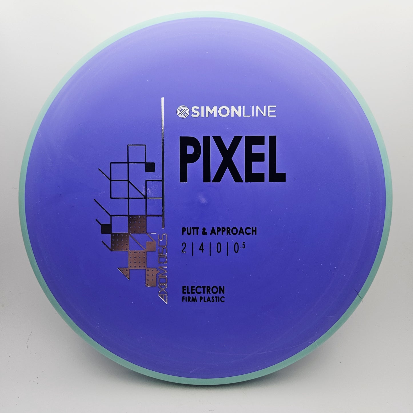 #14997 172g Purple / Teal Electron Firm Pixel