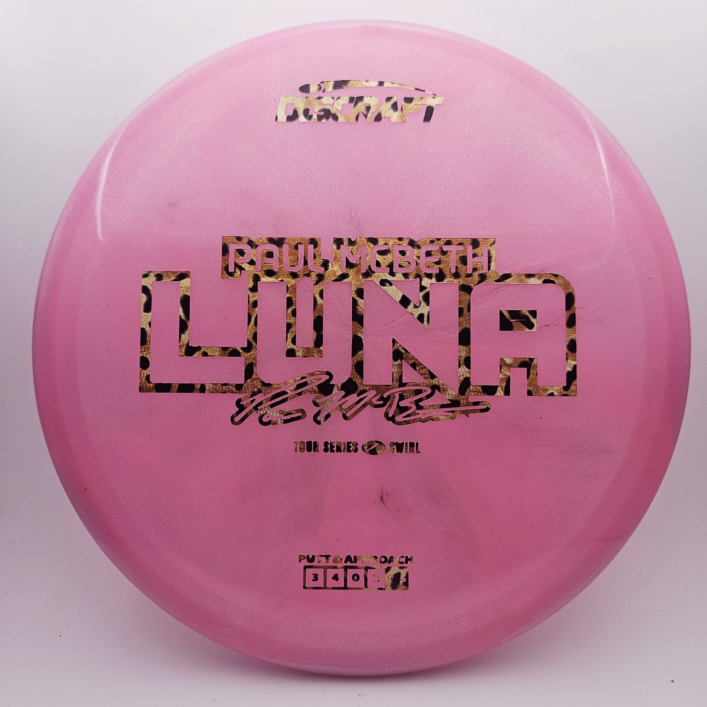 #15147 173-174g Pink, Paul Mcbeth Tour Series 2025 Z Swirl Luna