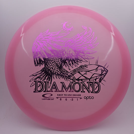 #9344 156g Pink Opto Moonshine Diamond