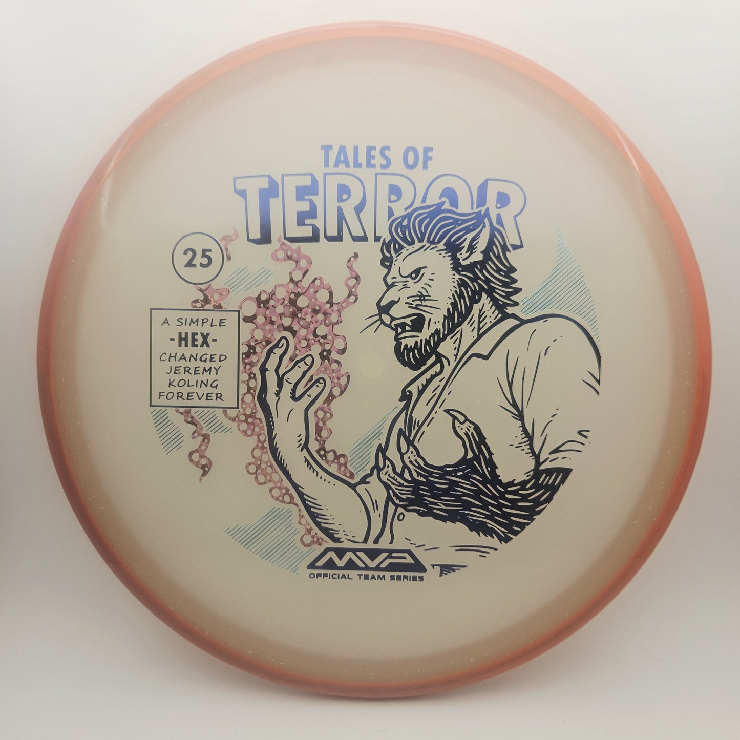 #15490 176g Red / Blue Glow, Tales of Terror - Halloween 2025 - Jeremy Koling Particle Eclipse Hex