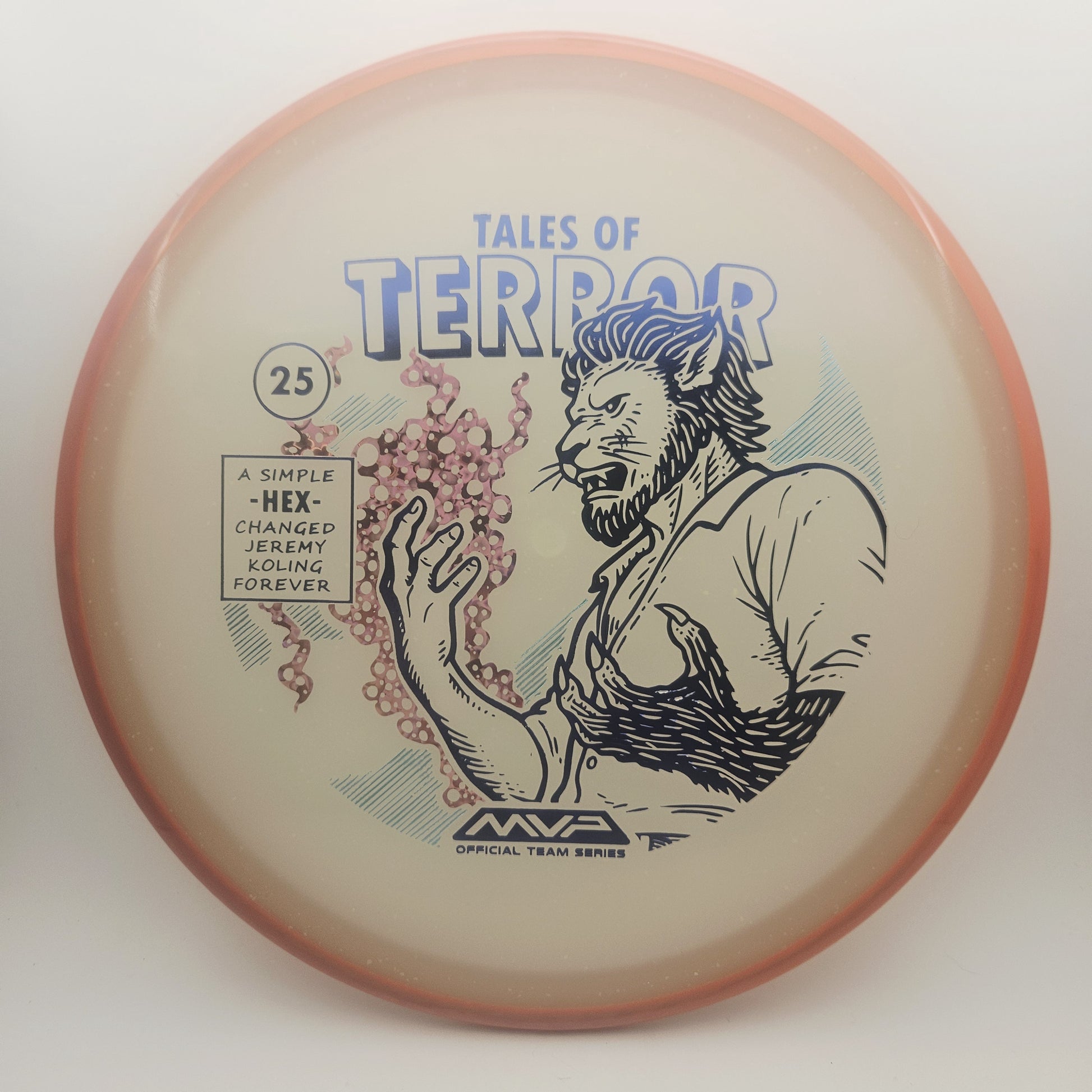 #15490 176g Red / Blue Glow, Tales of Terror - Halloween 2025 - Jeremy Koling Particle Eclipse Hex