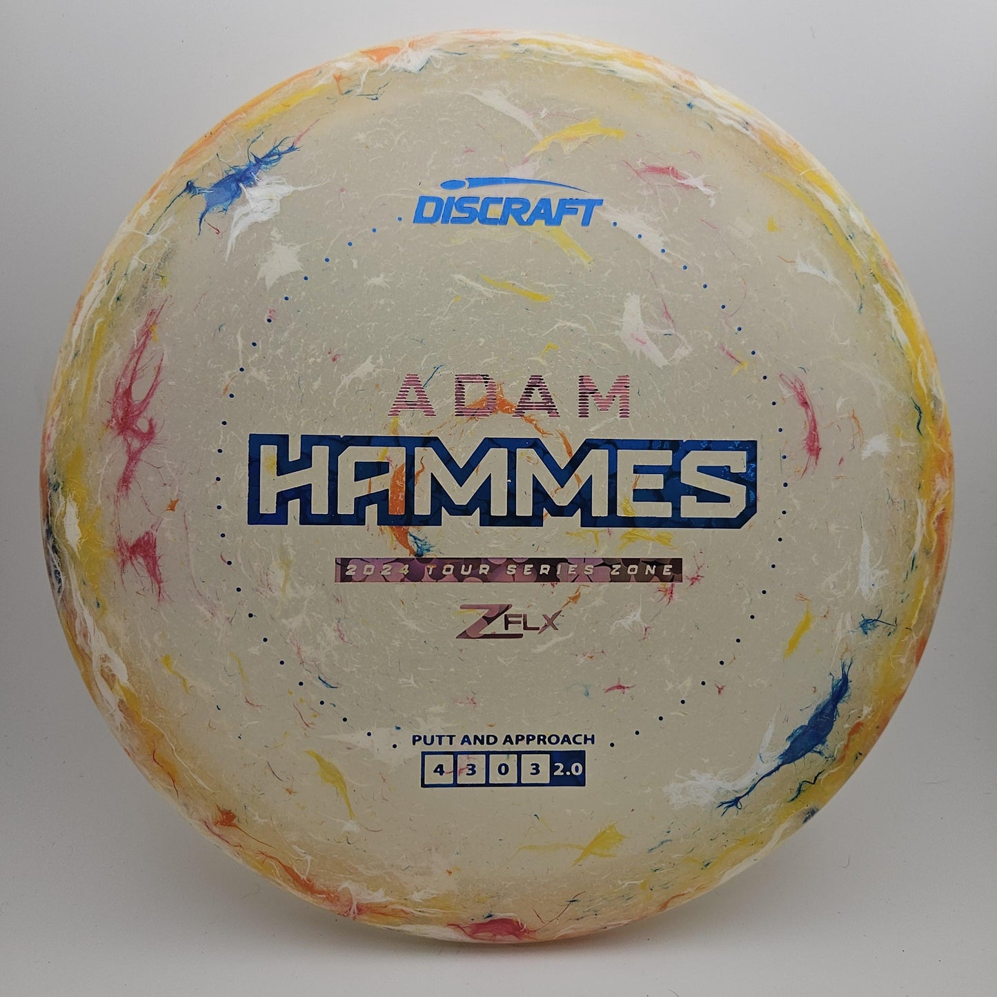 #5039 173-174g Yellow, Adam Hammes Tour Series Jawbreaker Z Flx Zone