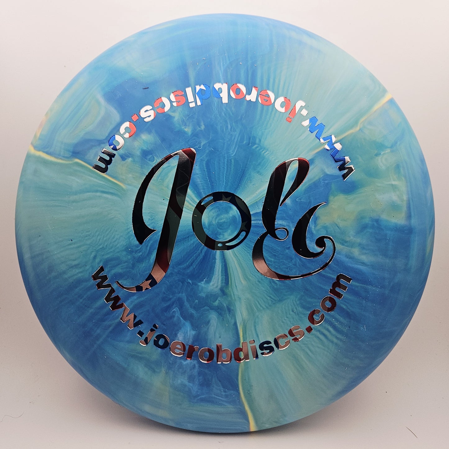 #15295 173-174g Blue, Flag Foil, JRDG JRDG CT Swirl Luna