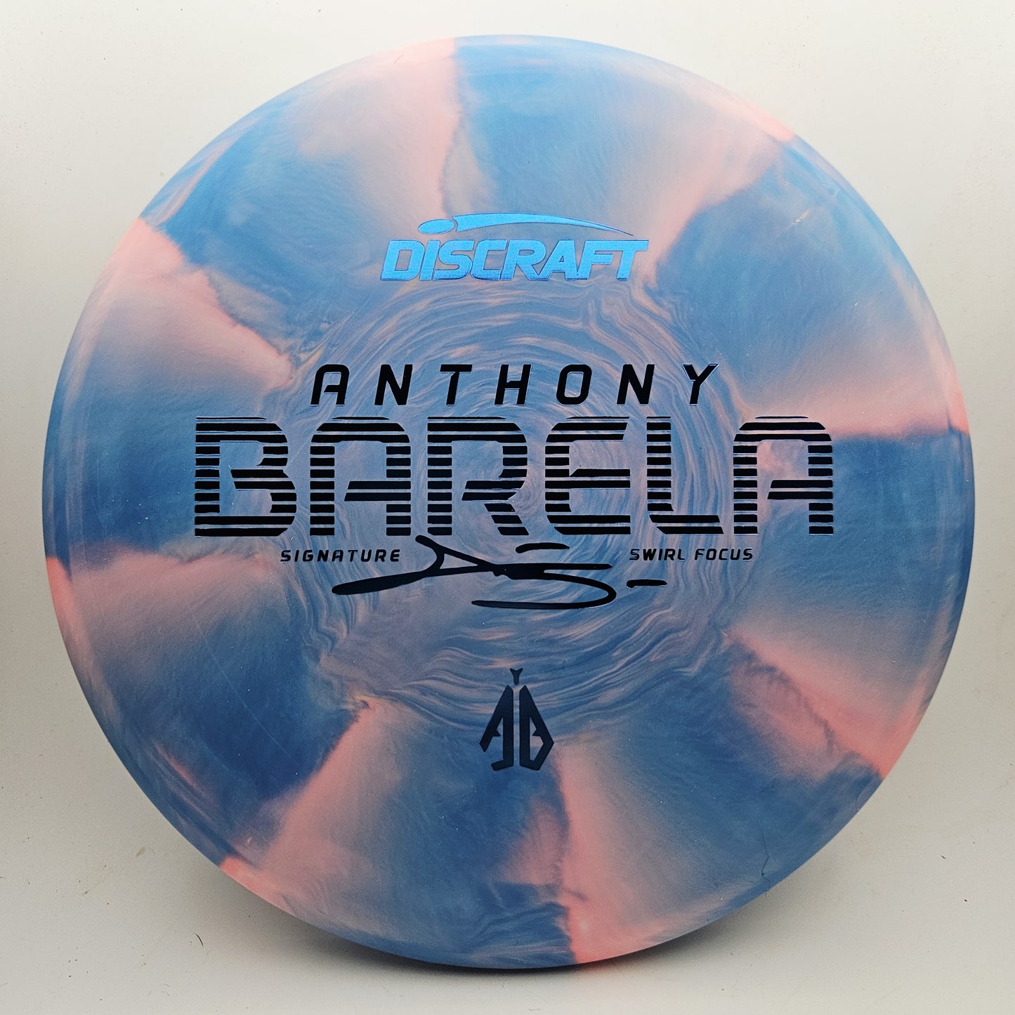 #20578 173-174g Blue / Pink, Anthony Barela Swirl CT Focus - Anthony Barela