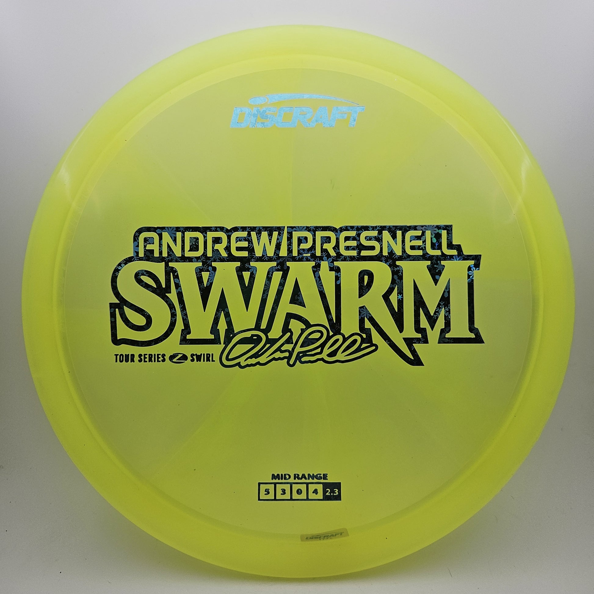 #12843 177+g Yellow, Andrew Presnell Tour Series 2025 Z Swirl Swarm