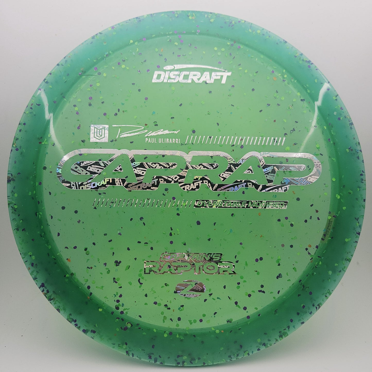 #18186 173-174g Green, Paul Ulibarri 2026 Z Confetti Captain's Raptor - Paul Ulibarri 2026