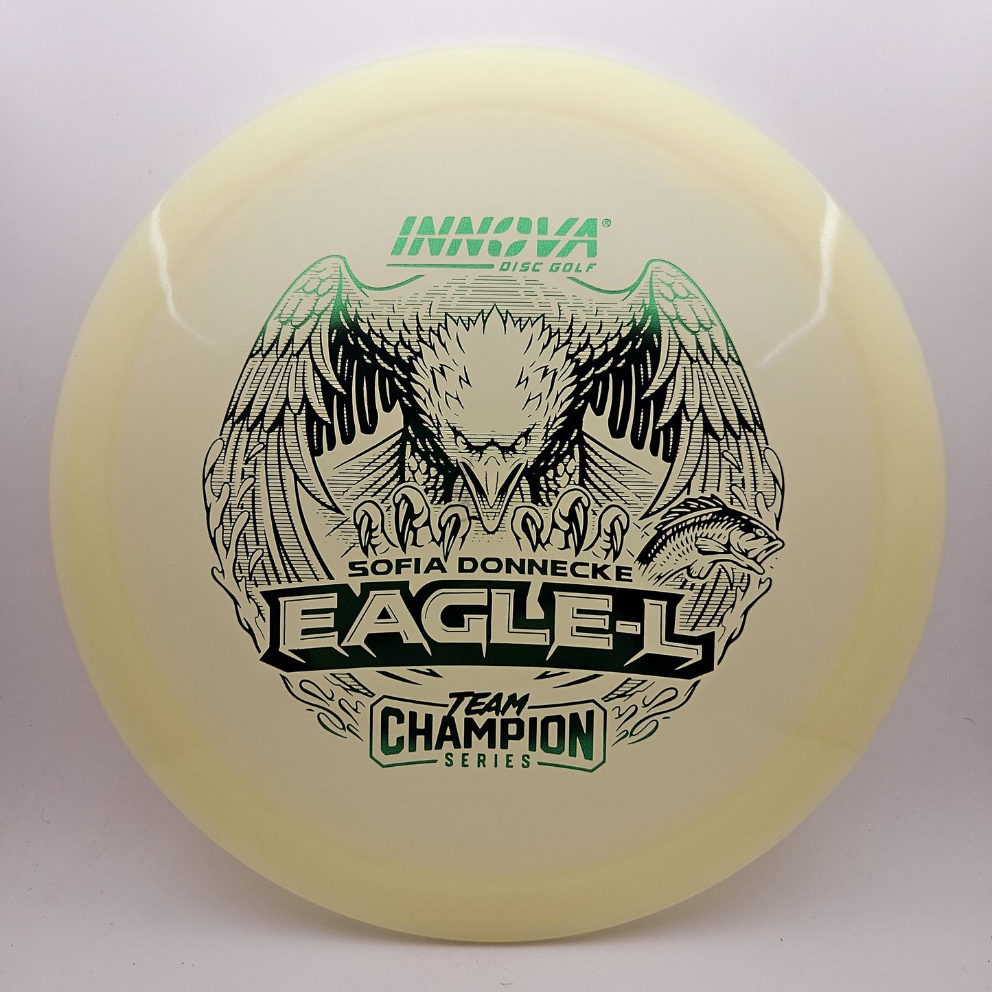 #10653 173-175g White, Sofia Donnecke Team Series Proto Glow Champion Eagle-L