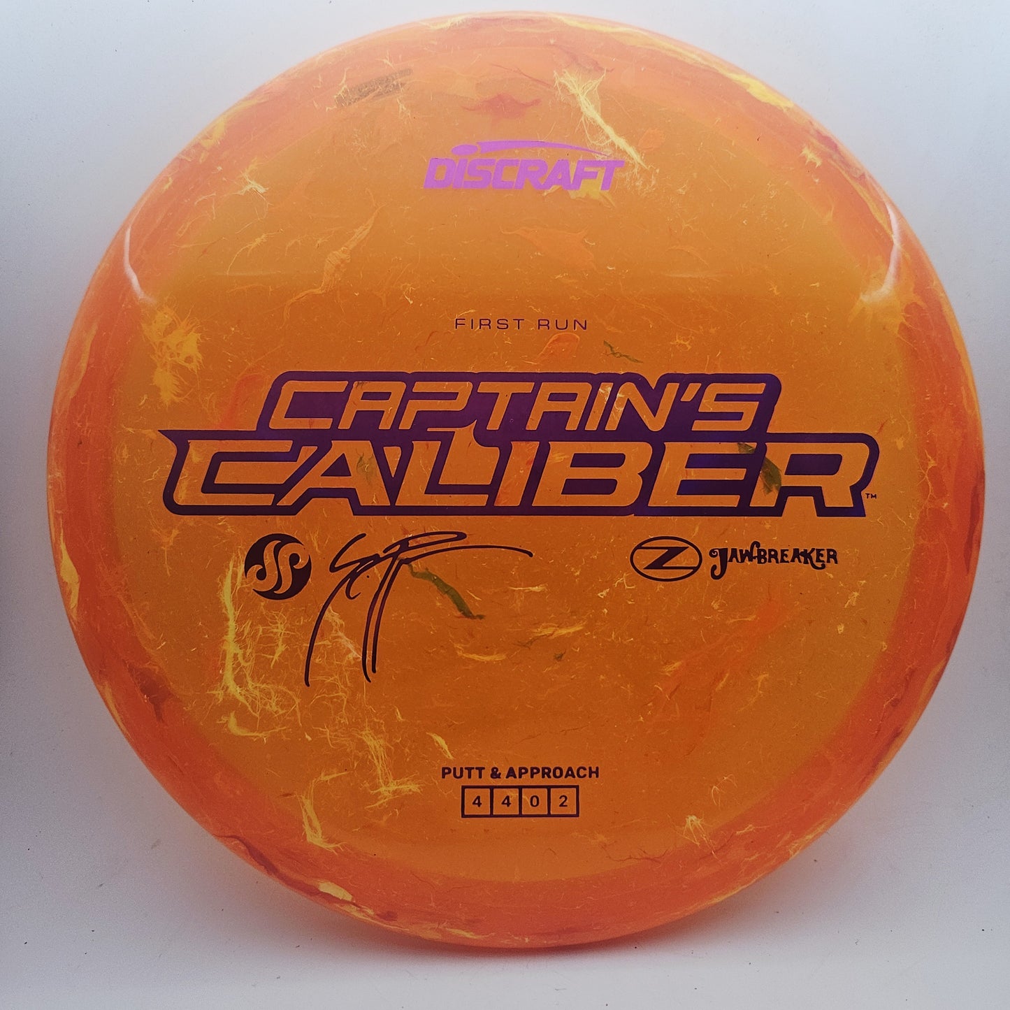 #20719 173-174g Orange, First Run Z Jawbreaker Captains Caliber - First Run