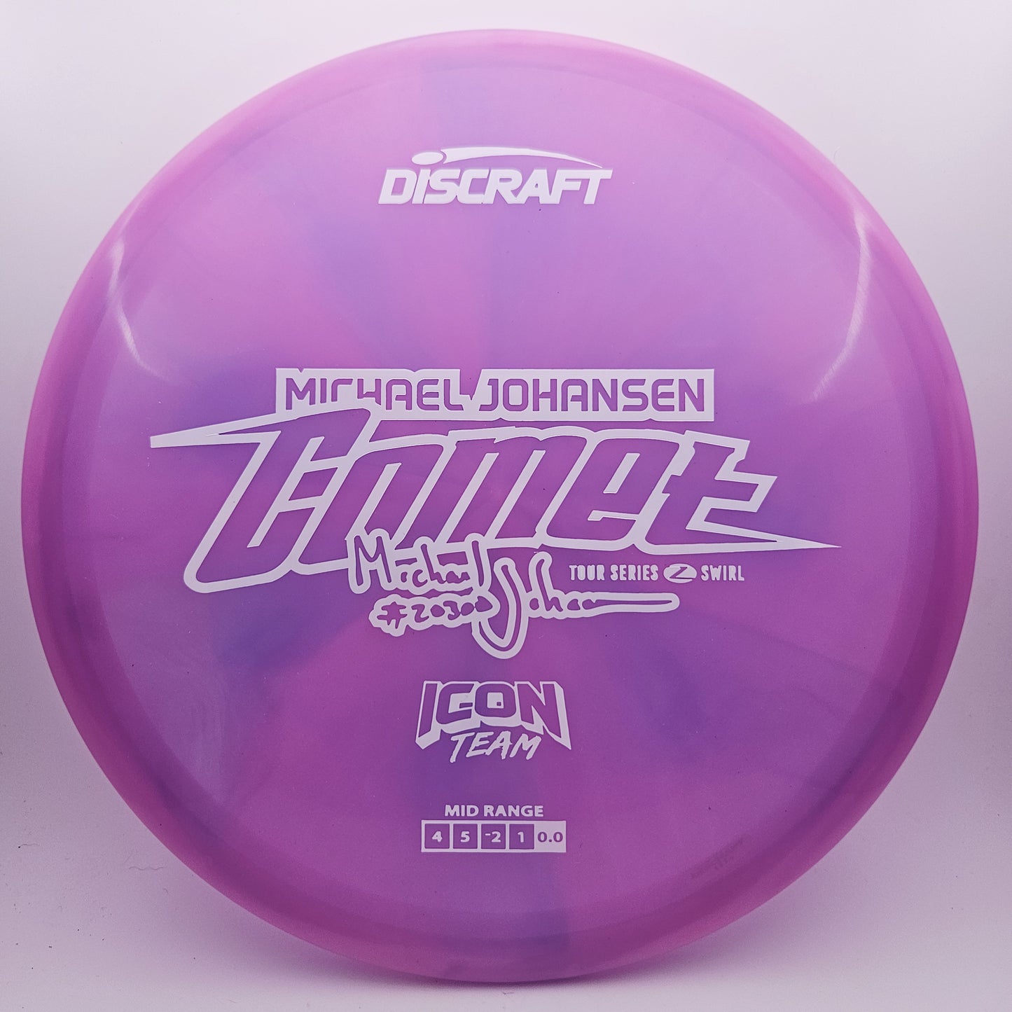 #14454 177+g Purple, Michael Johansen Icon Series Z Swirl Comet