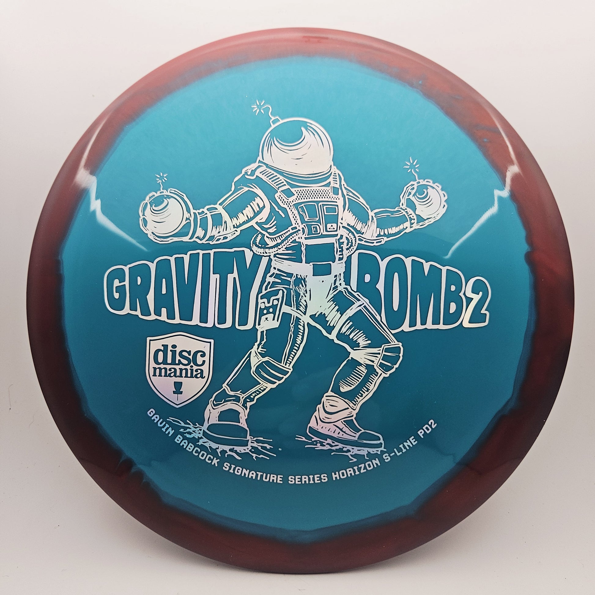 #16263 174g Teal / Red, Gavin Babcock Signature Series PD2 Horizon S-Line Gravity Bomb 2