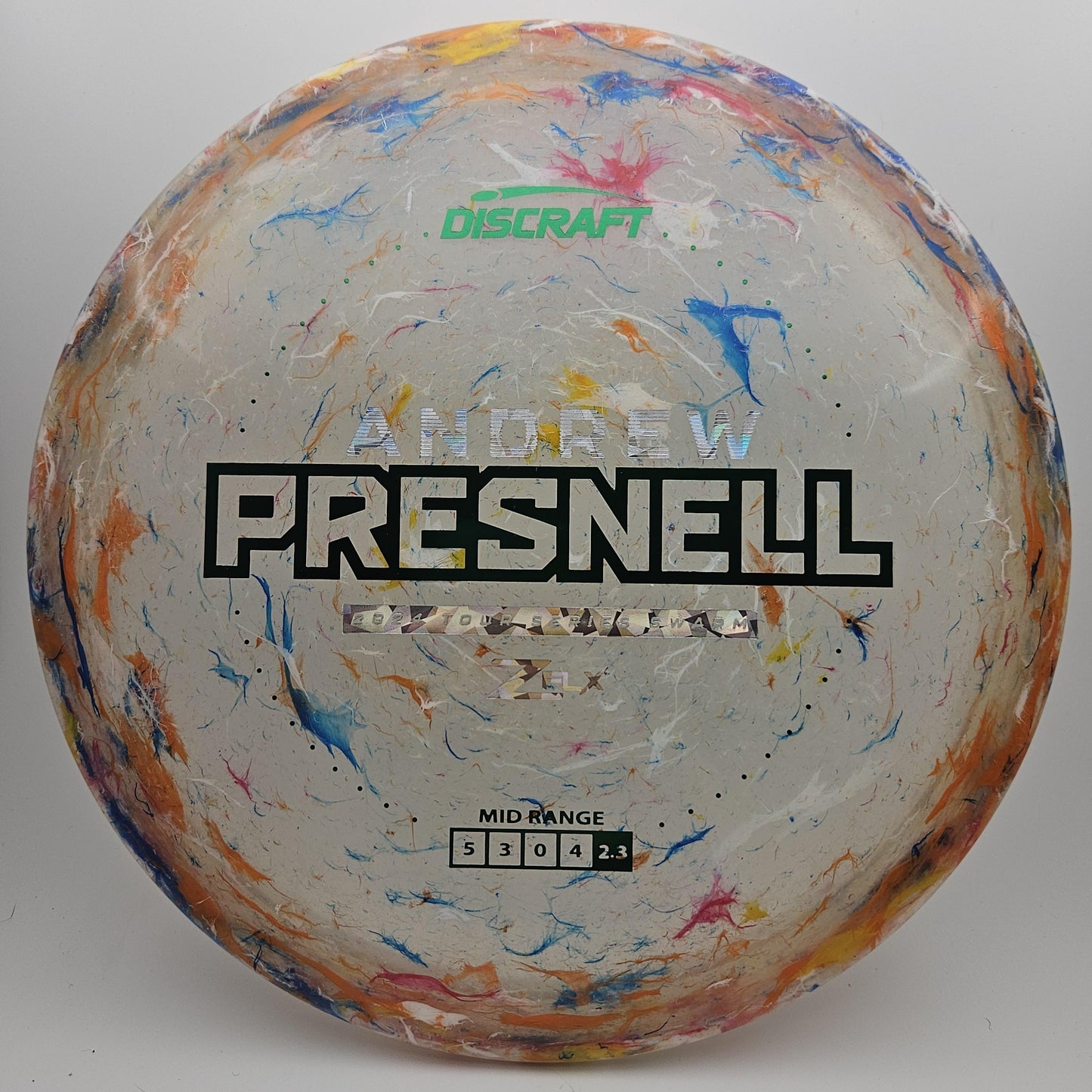 #5989 175-176g Clear, Andrew Presnell Tour Series Jawbreaker Z Flx Swarm