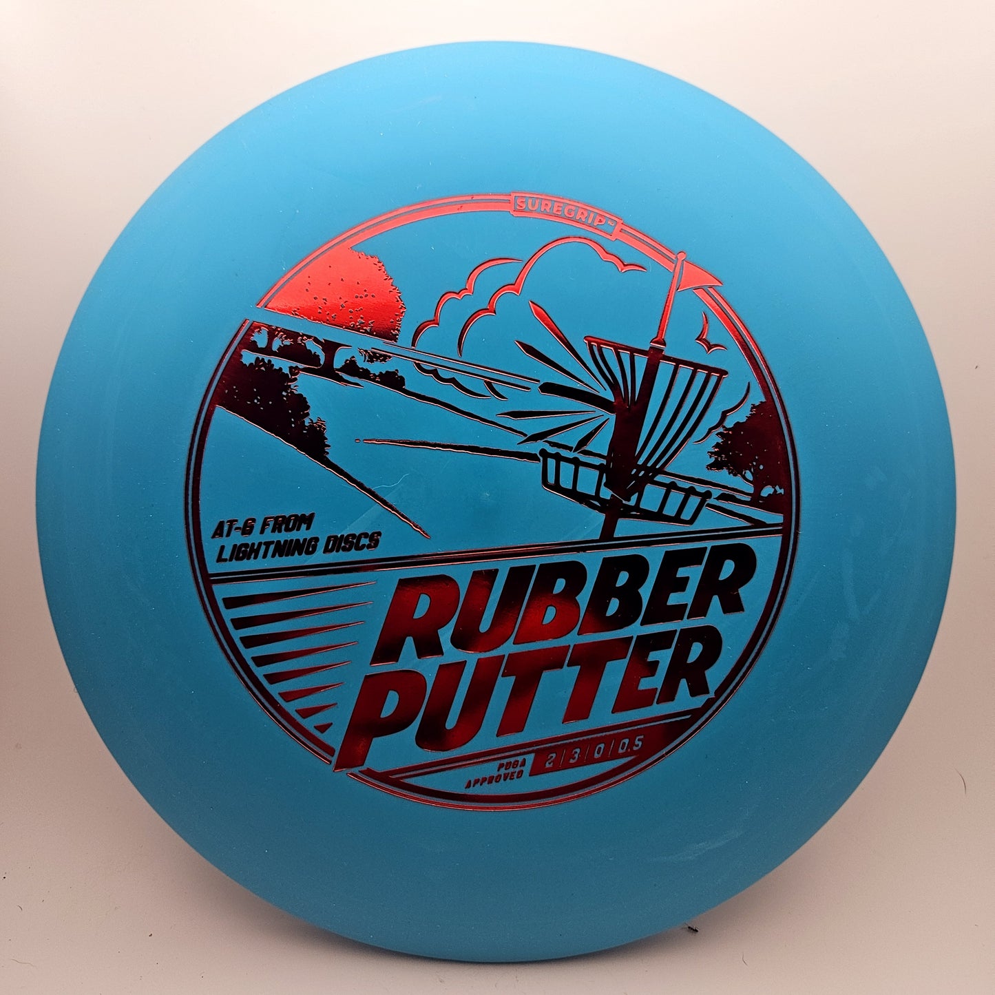 #12664 176g Blue Sure Grip Rubber Putter