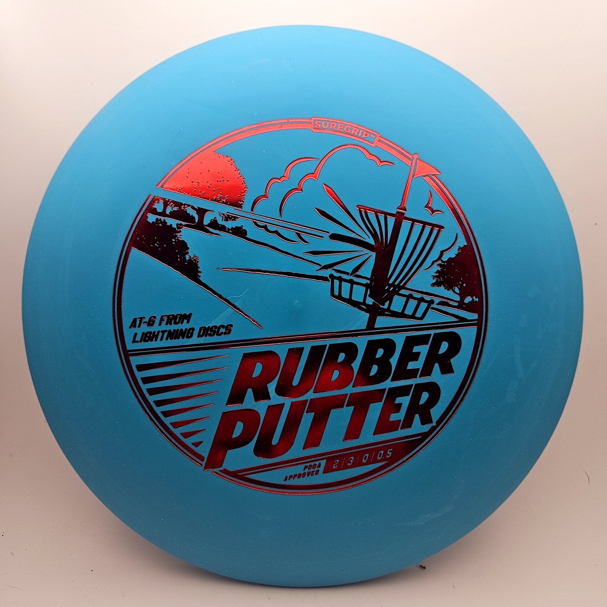 #12664 176g Blue Sure Grip Rubber Putter