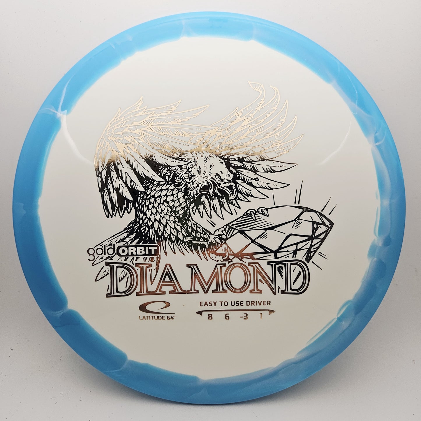 #18801 156g Blue / White Gold Orbit Diamond