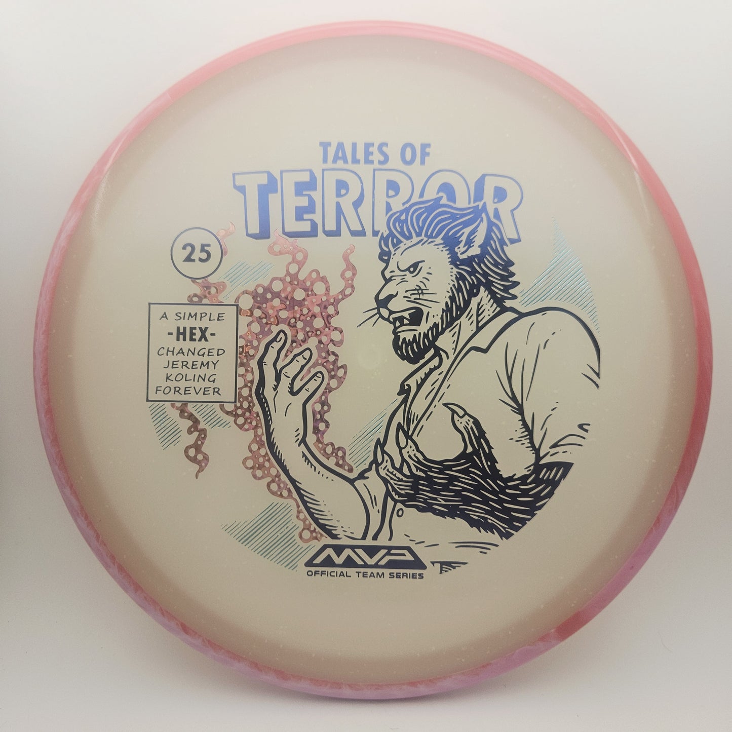 #15496 177g Red / Blue Glow, Tales of Terror - Halloween 2025 - Jeremy Koling Particle Eclipse Hex