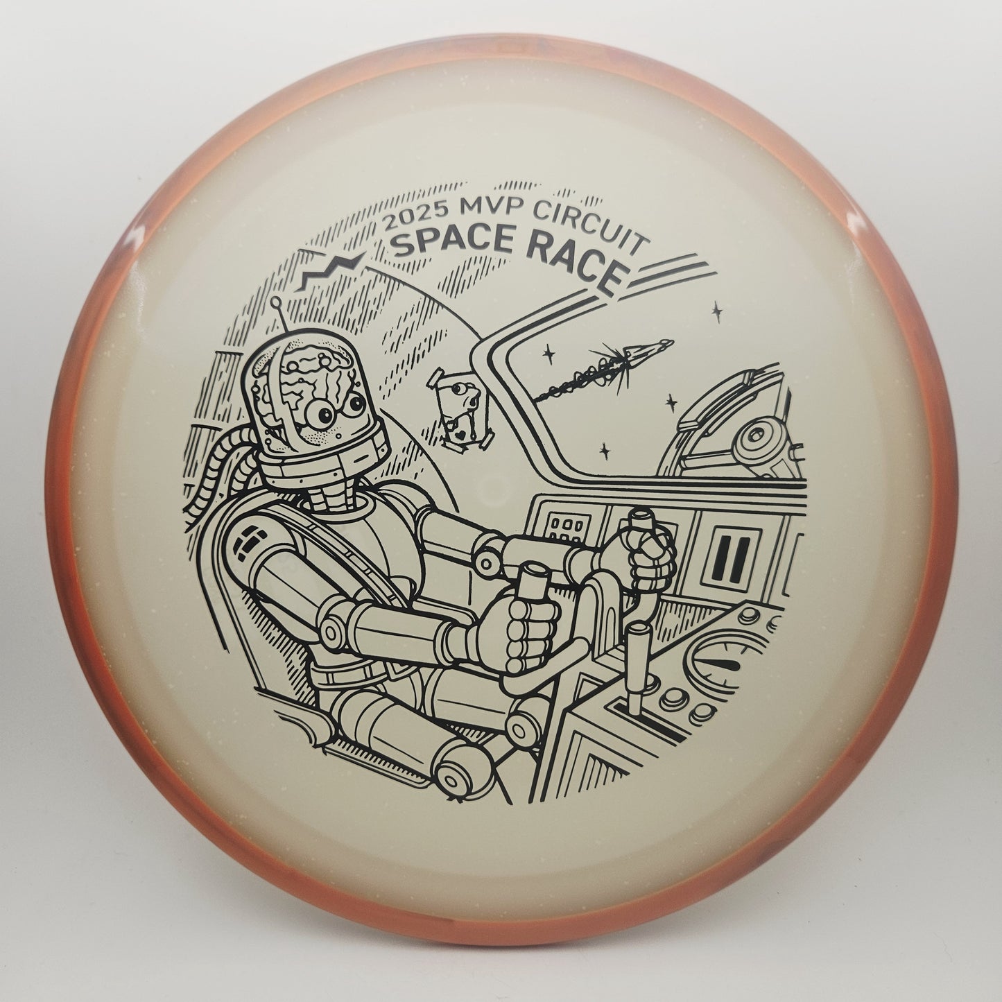 #17049 172g Red / Blue Glow, Space Race 2025 Particle Eclipse Crave