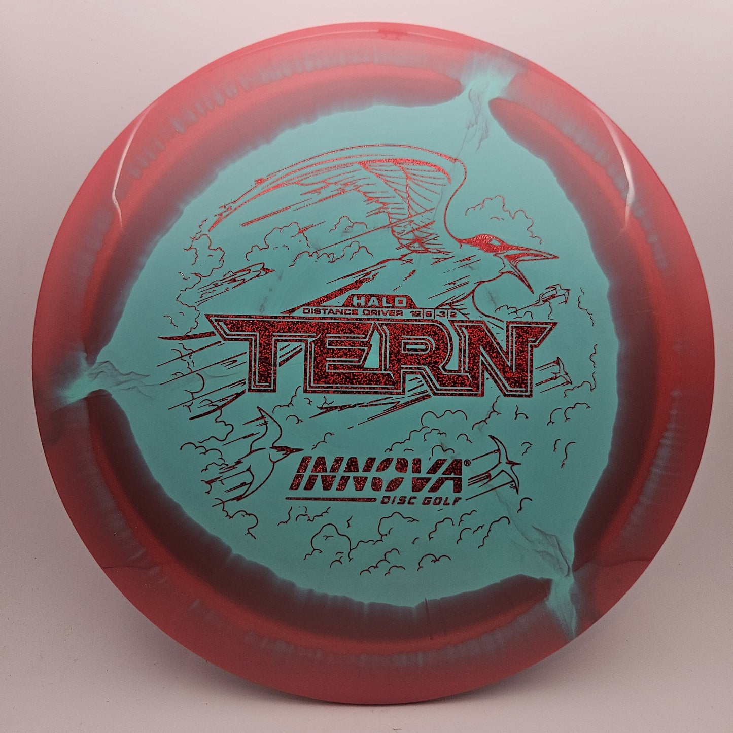 #10026 171g Teal / Red Halo Star Tern