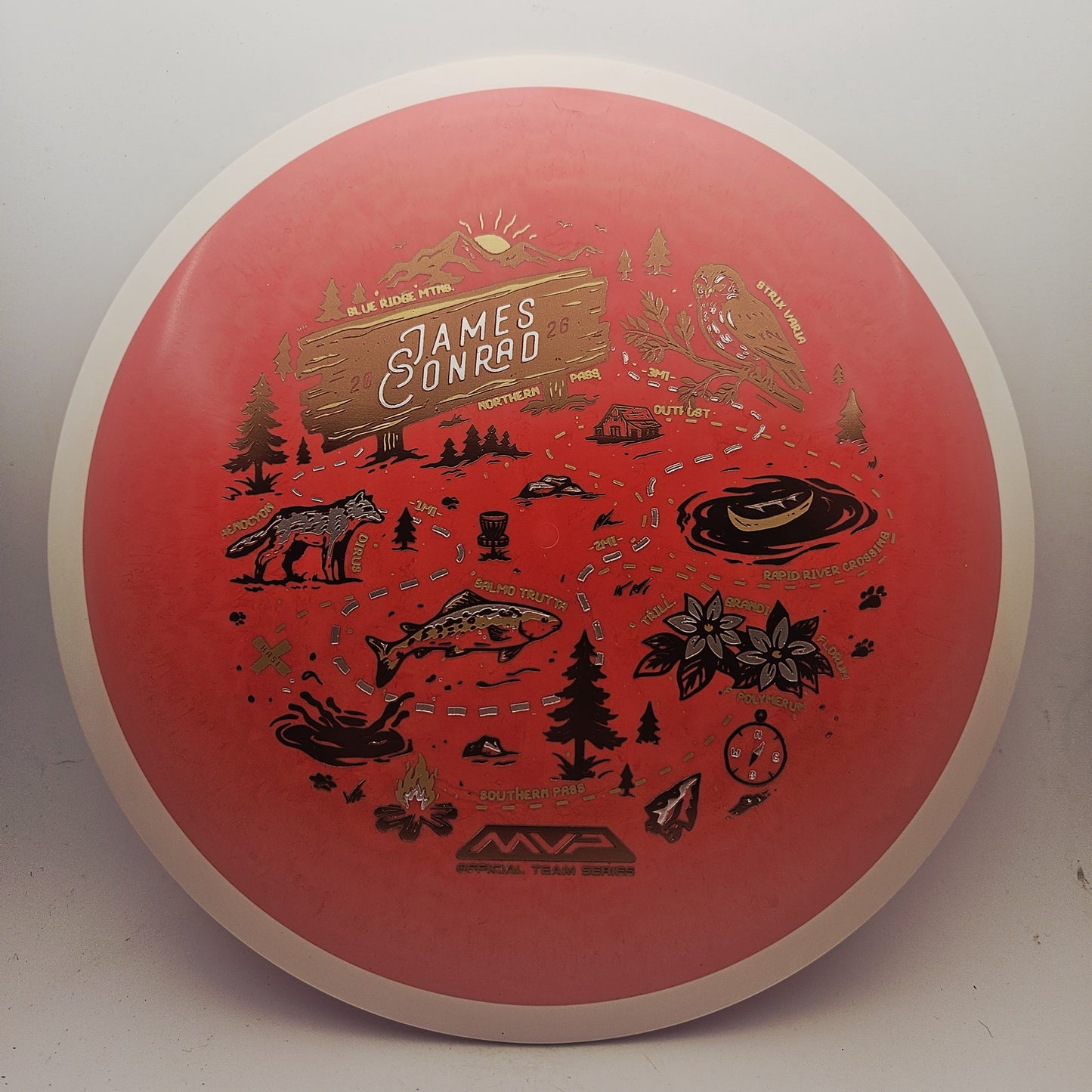 #18938 156g Red, James Conrad Team Series Fission Trail - James Conrad Team Series