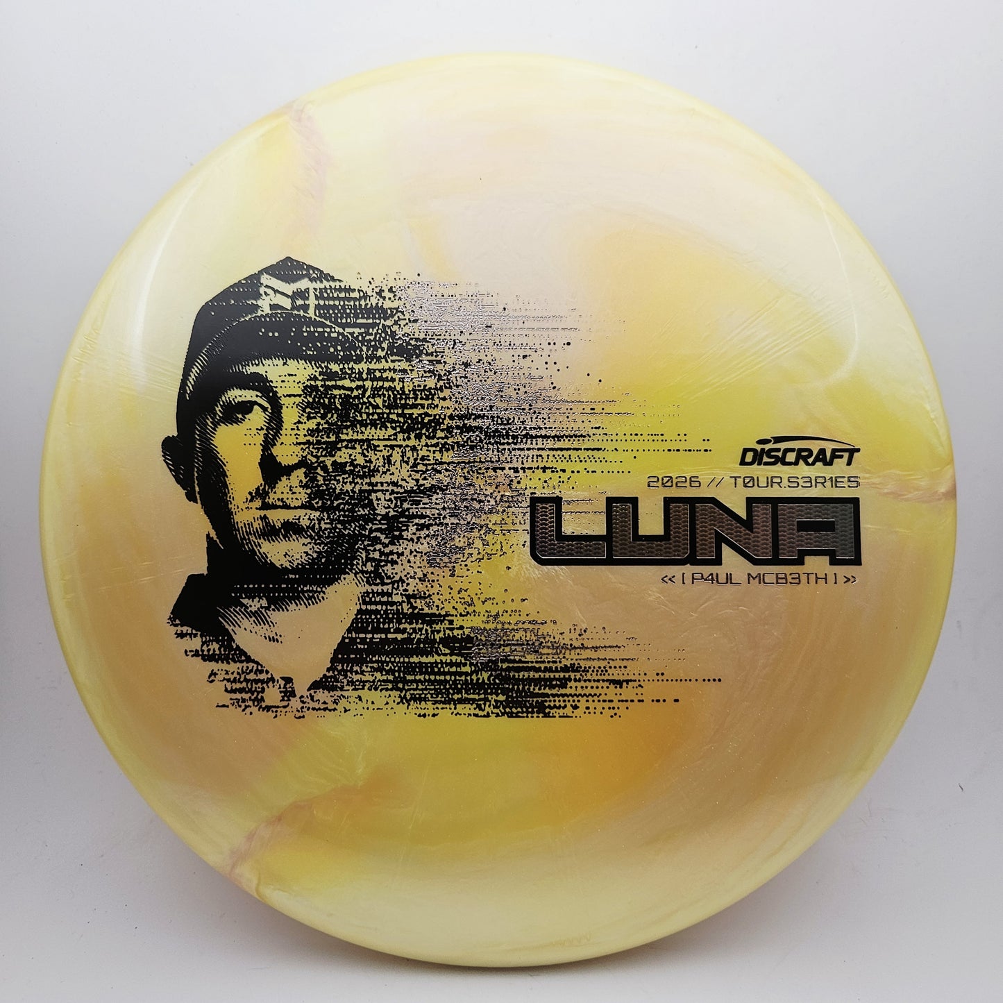 #19049 173-174g Yellow, Paul McBeth Tour Series Special Blend Luna - Paul McBeth