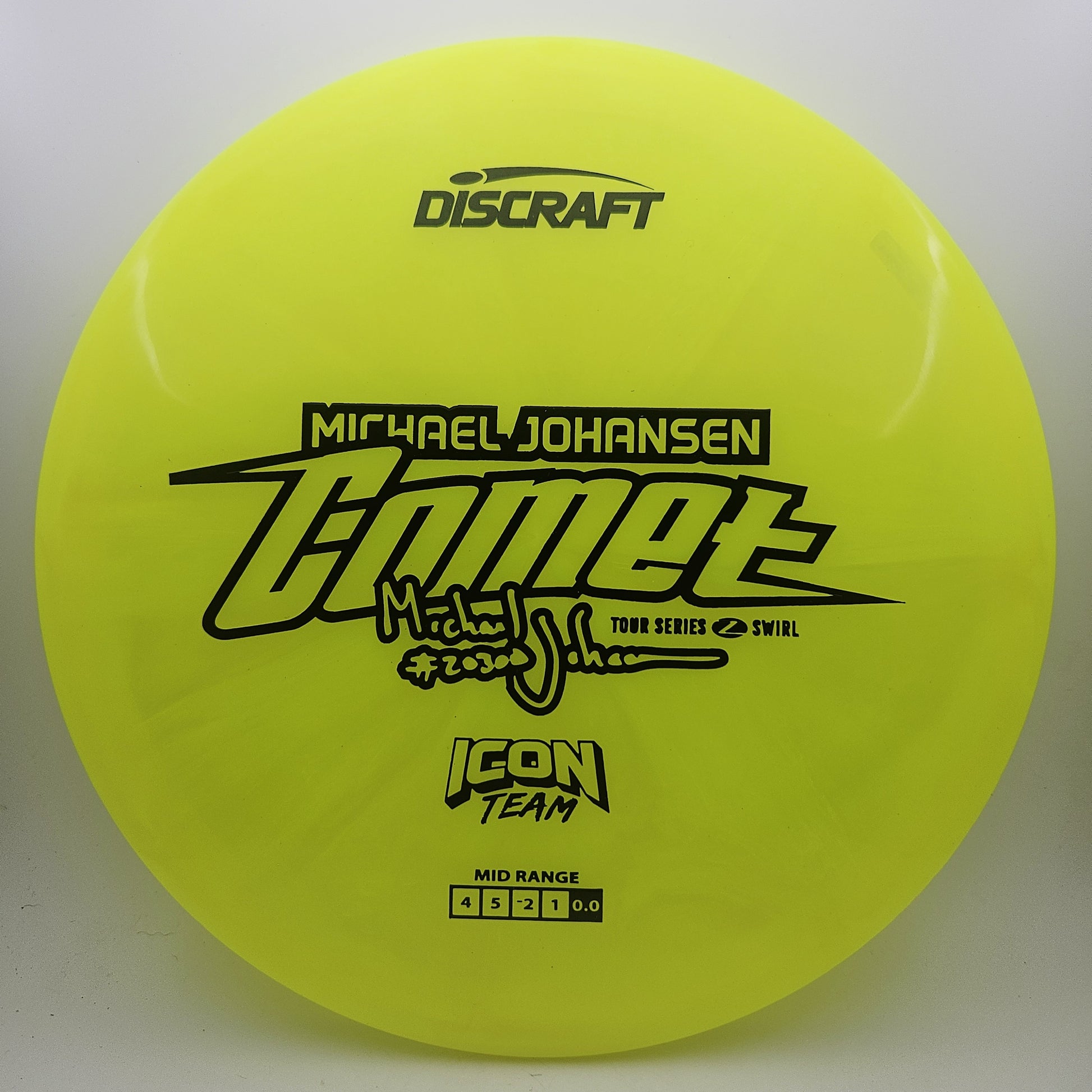 #14452 177+g Yellow, Michael Johansen Icon Series Z Swirl Comet