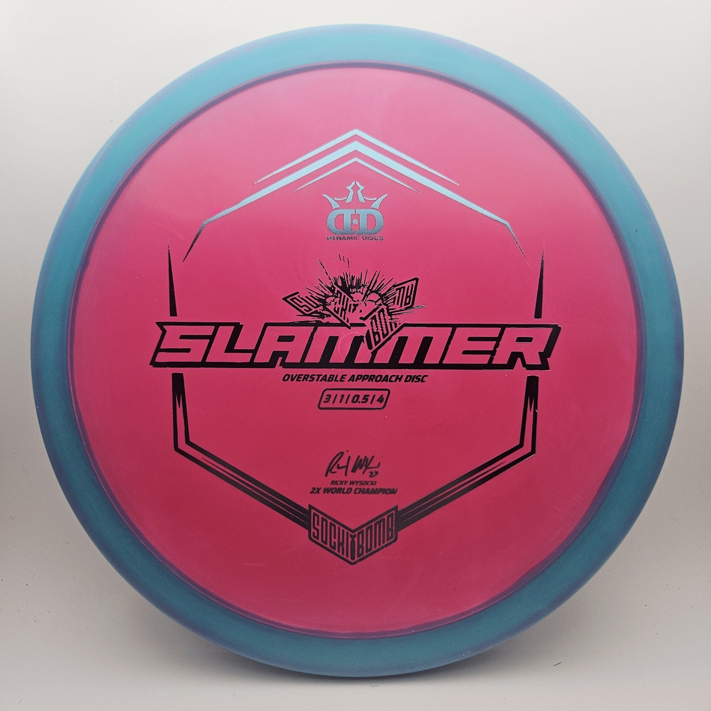 #14286 173g Pink / Teal Classic Supreme Orbit Slammer