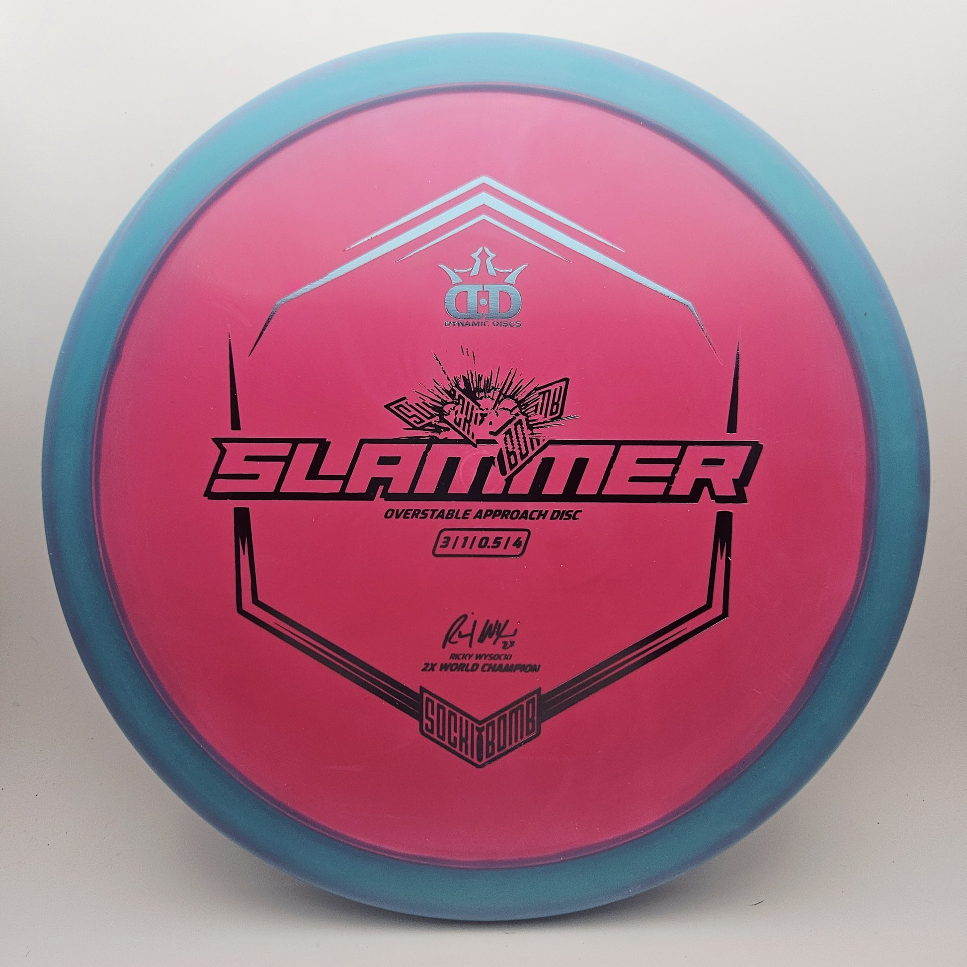 #14286 173g Pink / Teal Classic Supreme Orbit Slammer